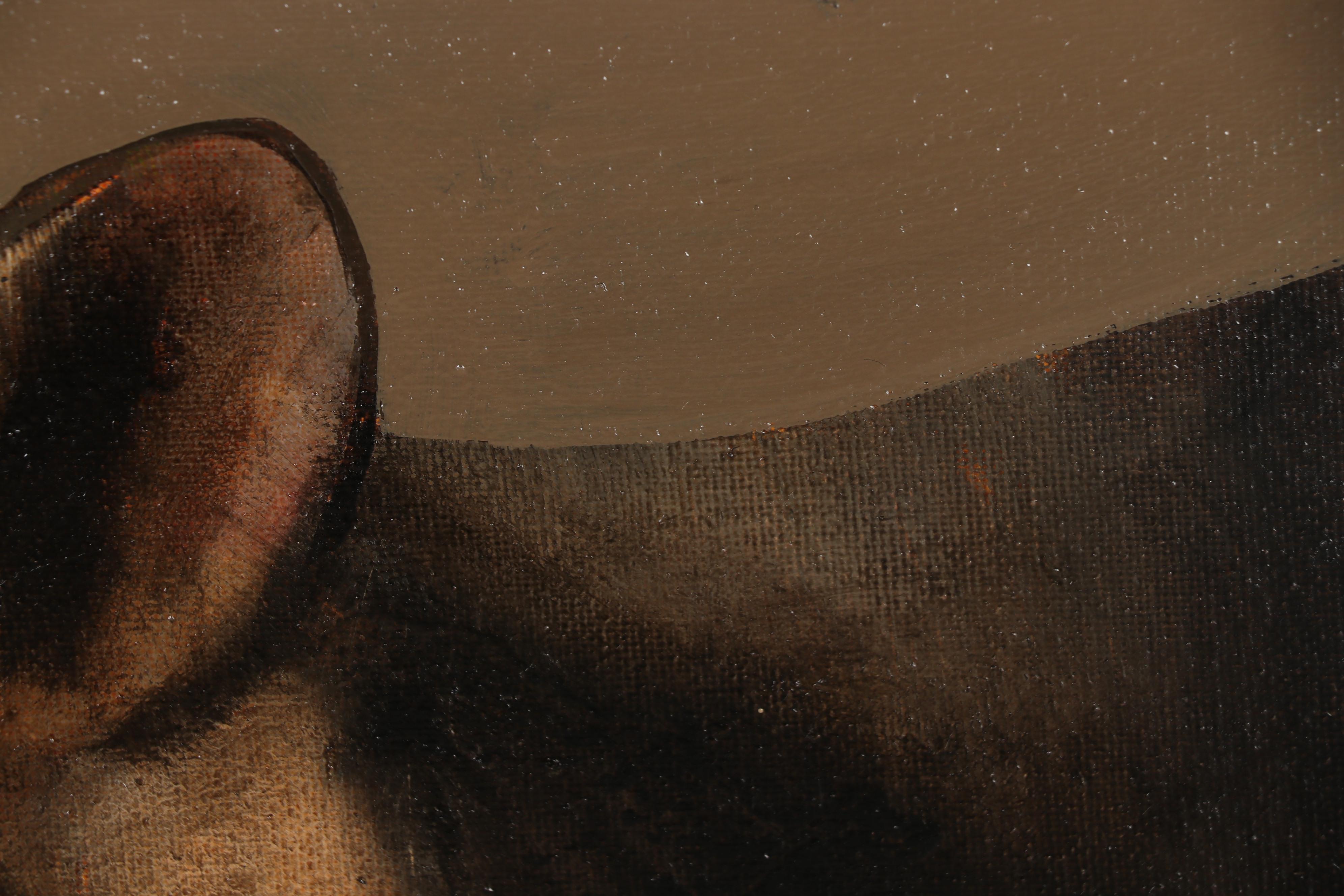 David Andrews Oil Painting Cow Portrait