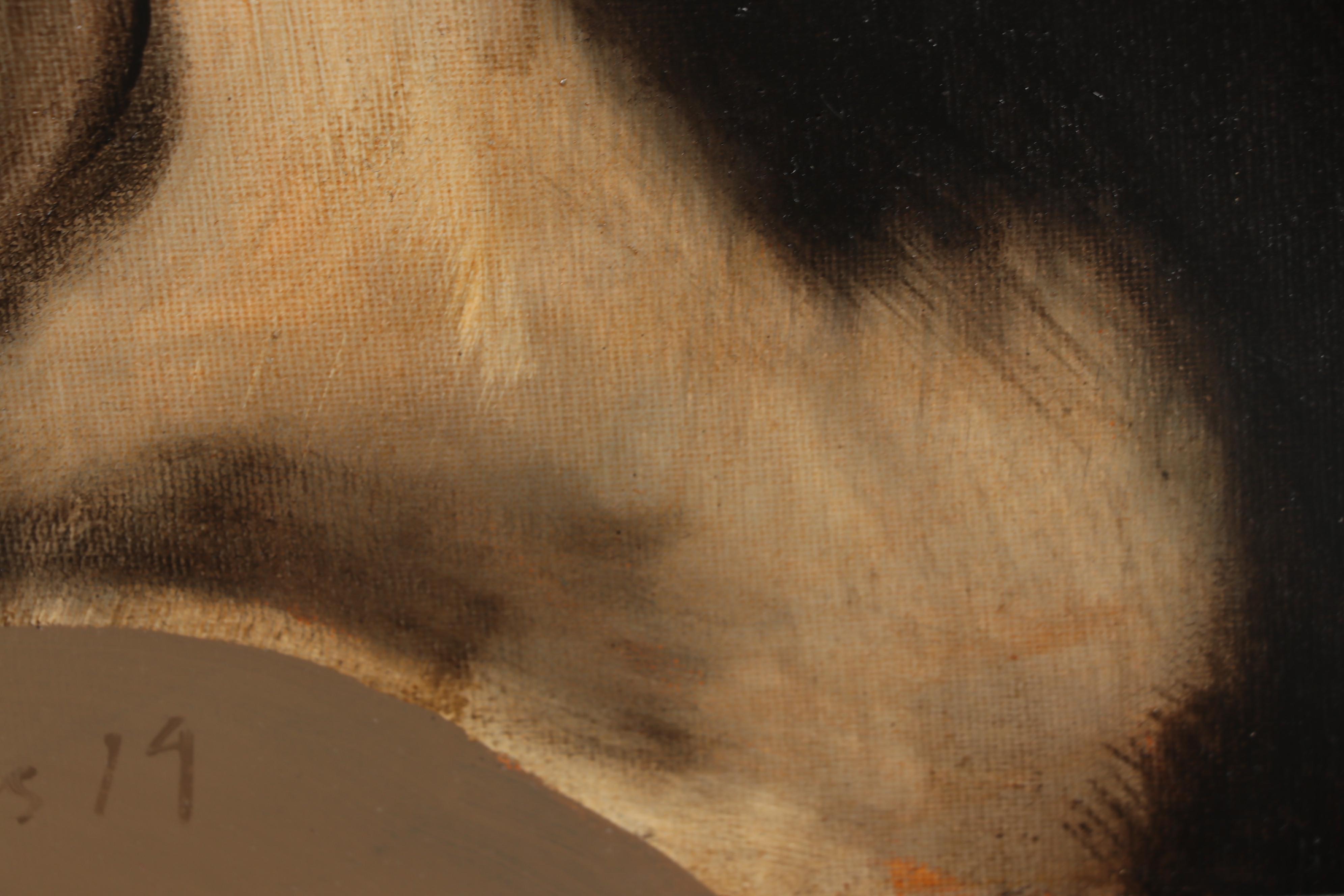 David Andrews Oil Painting Cow Portrait