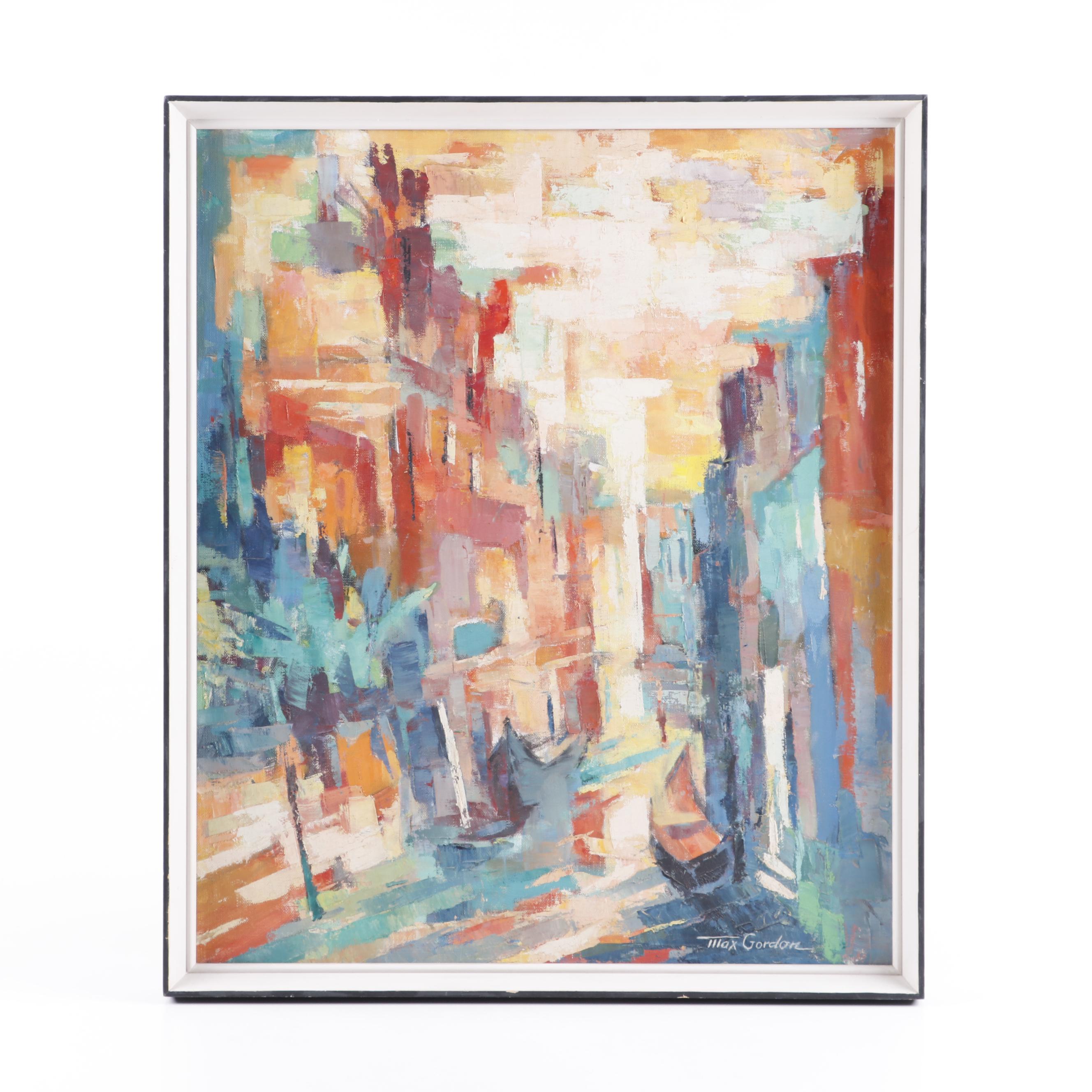 Max Gordon Abstract Oil Painting