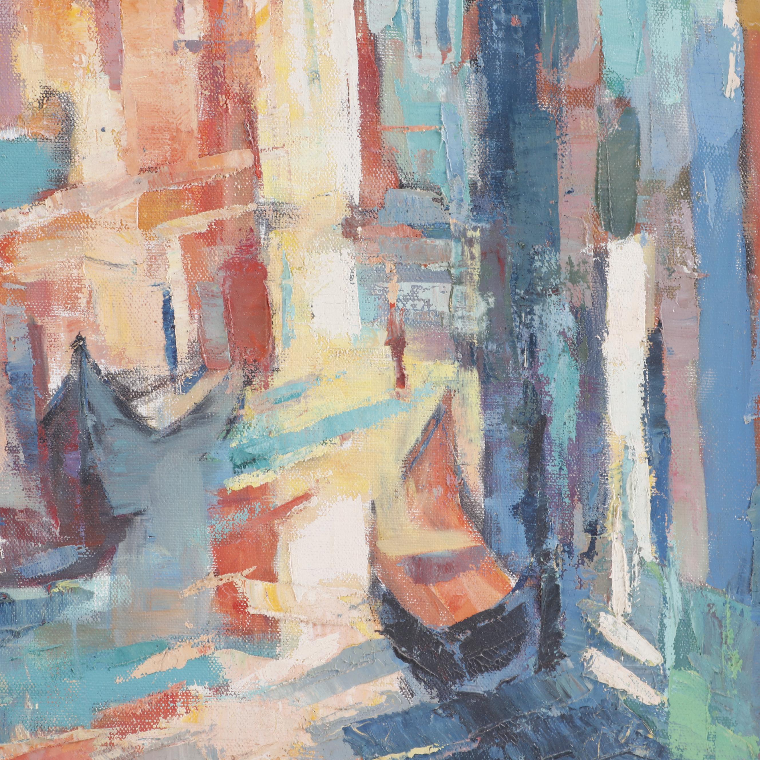 Max Gordon Abstract Oil Painting