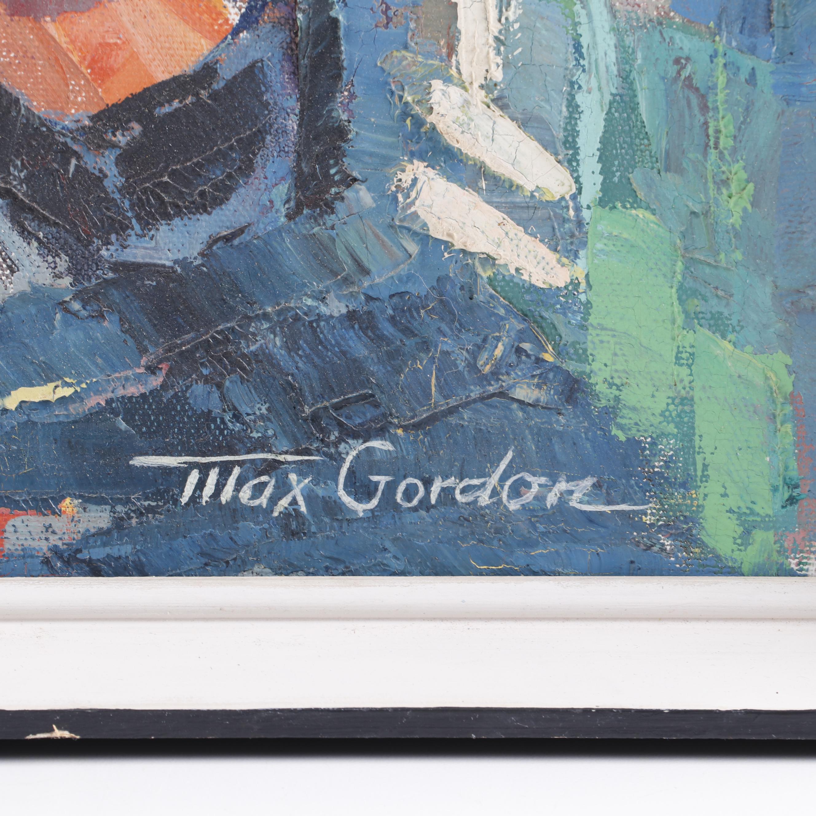 Max Gordon Abstract Oil Painting