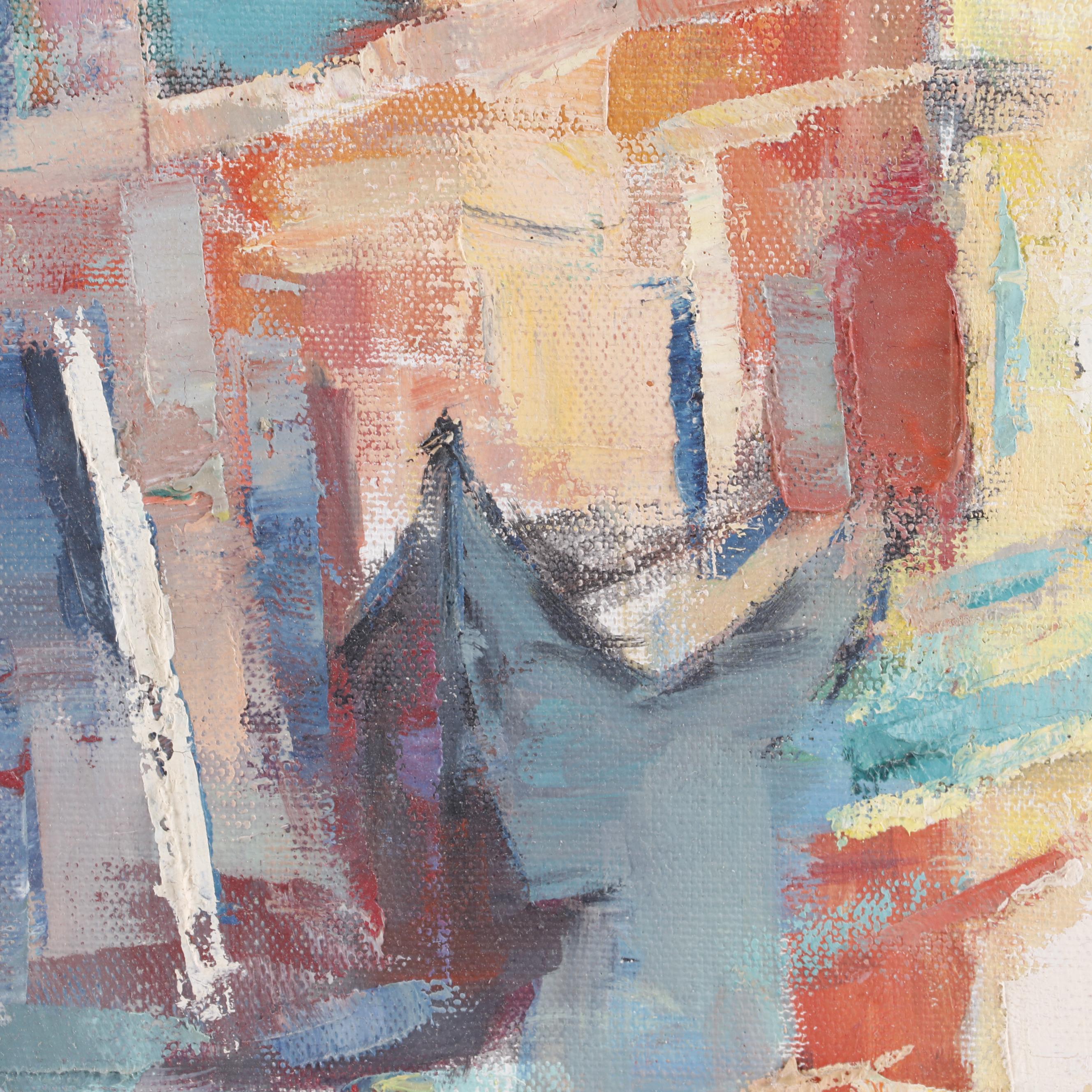 Max Gordon Abstract Oil Painting