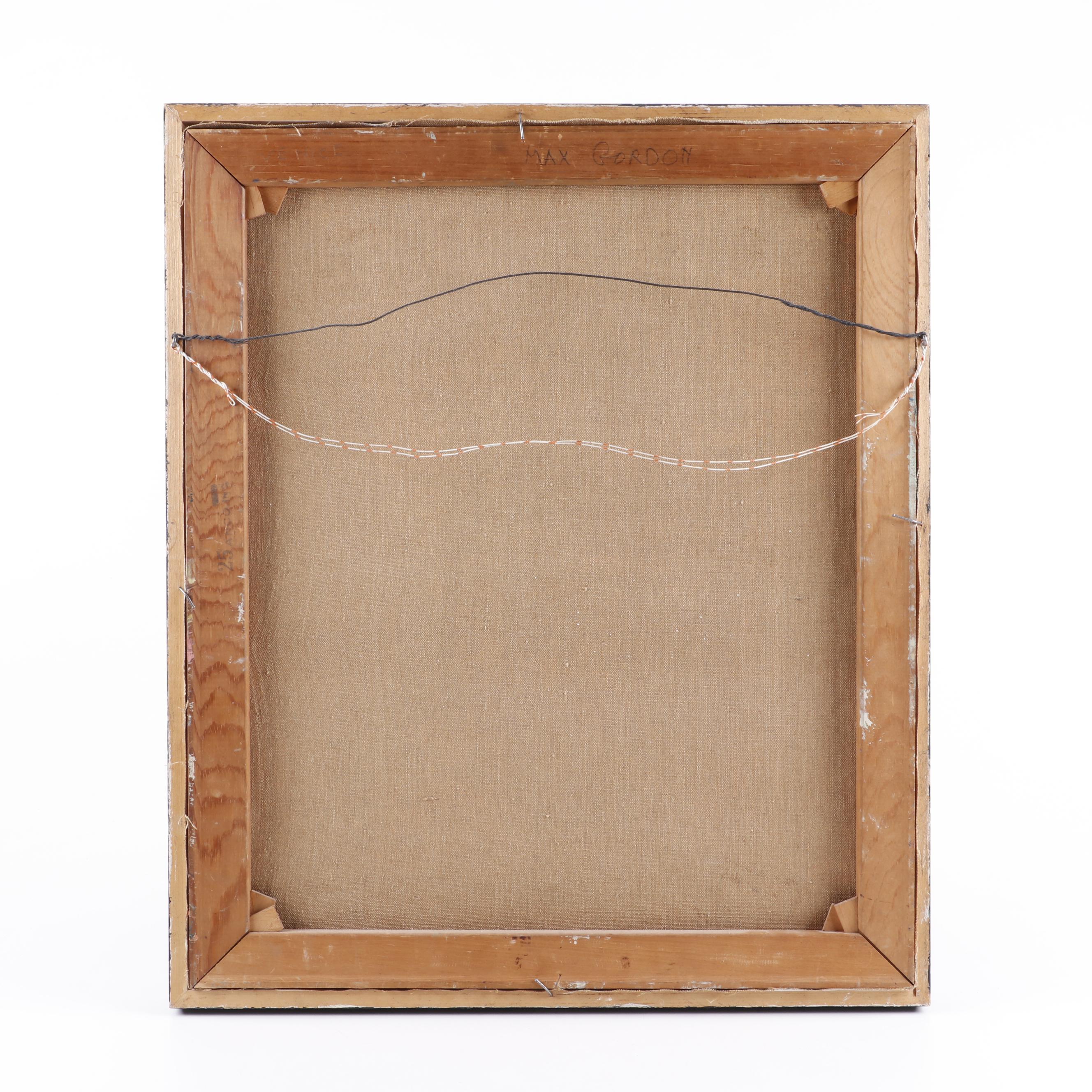 Max Gordon Abstract Oil Painting