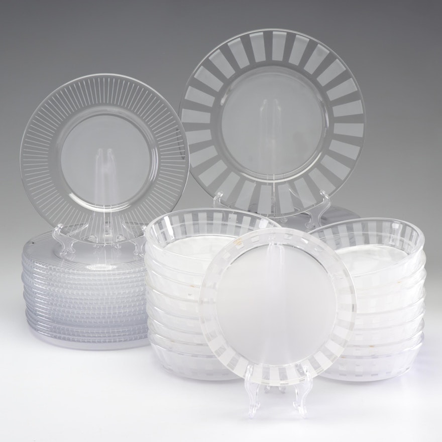 Orrefors "Clara" Crystal Plates and Bowls, Discontinued