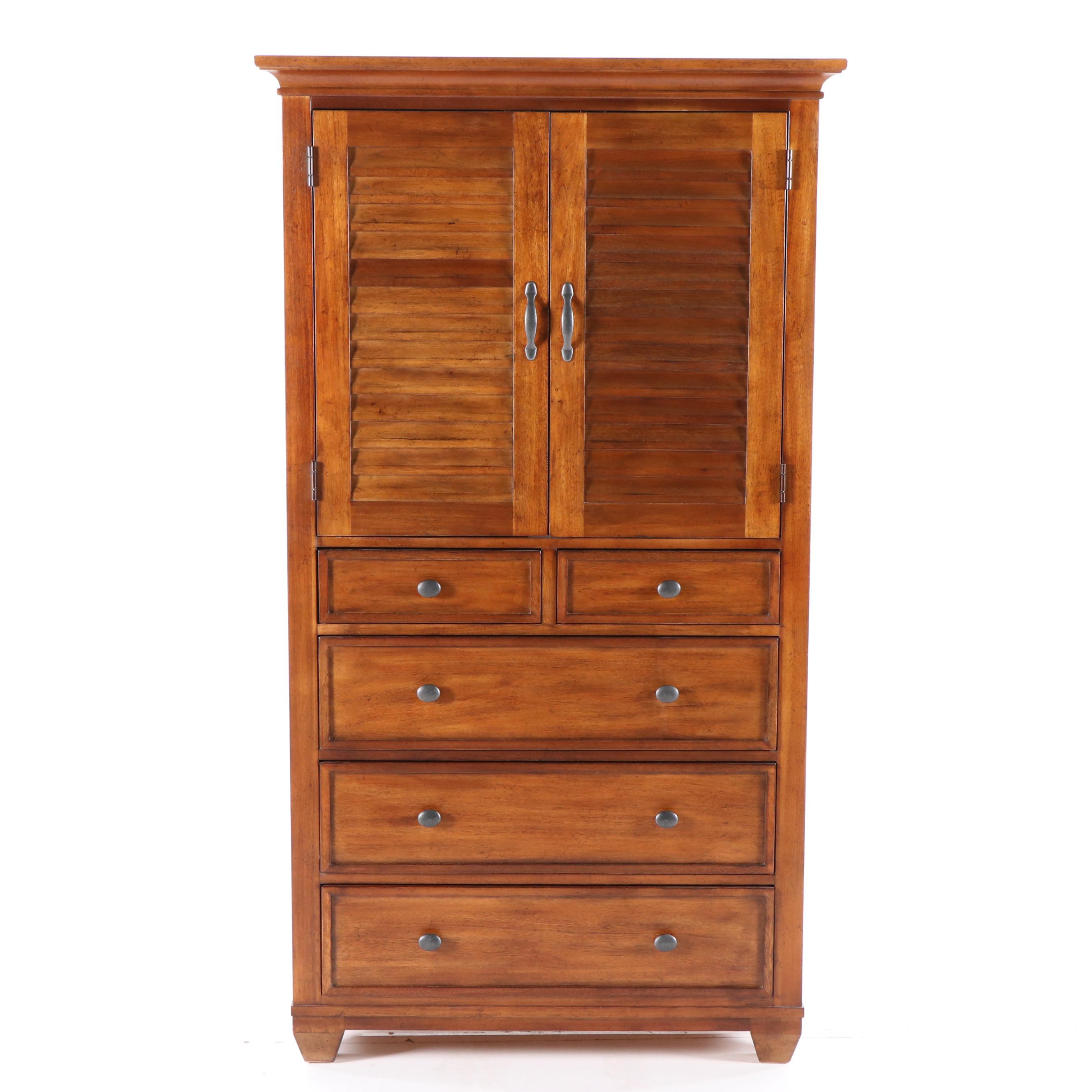Ethan Allen Walnut Armoire, Contemporary