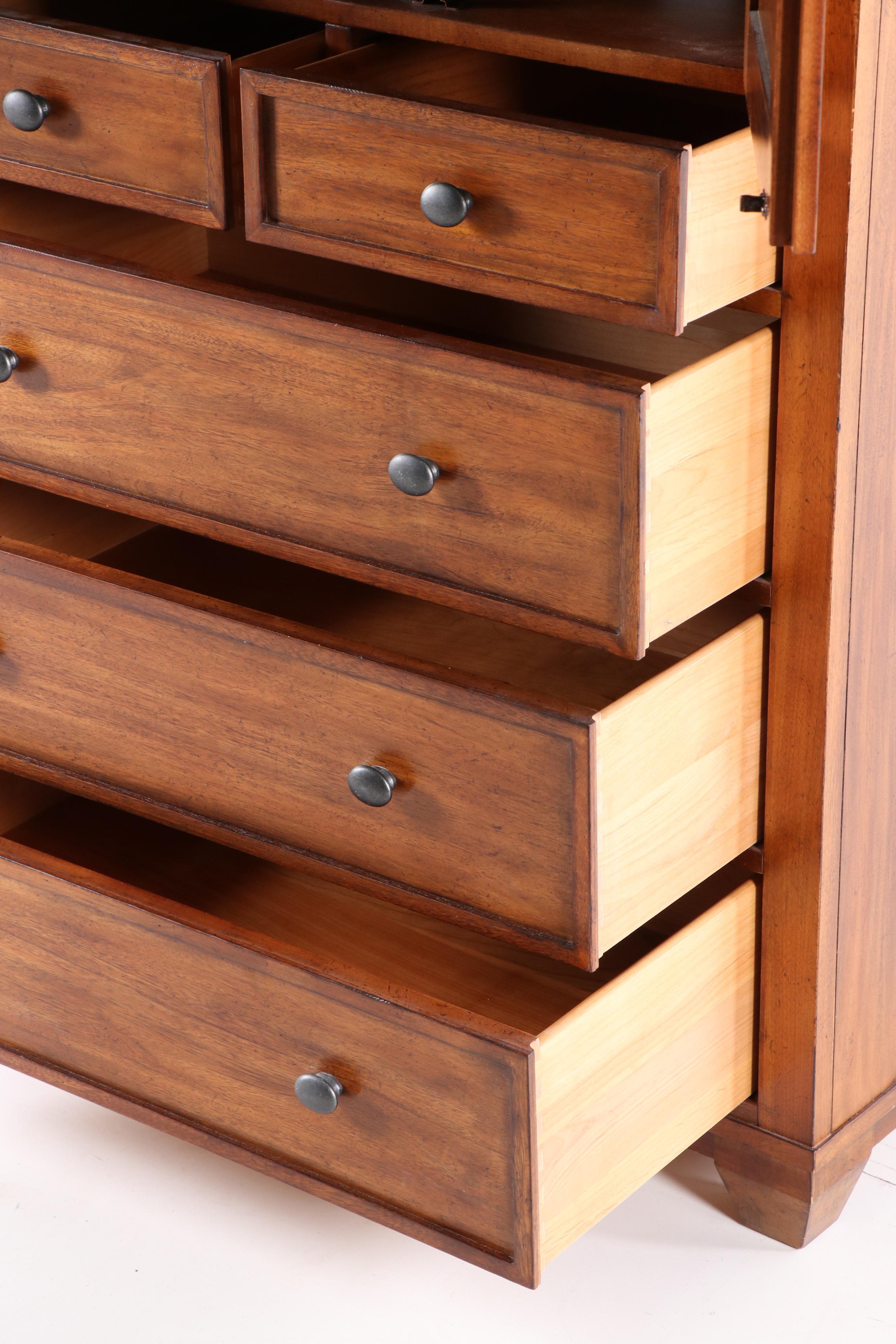 Ethan Allen Walnut Armoire, Contemporary