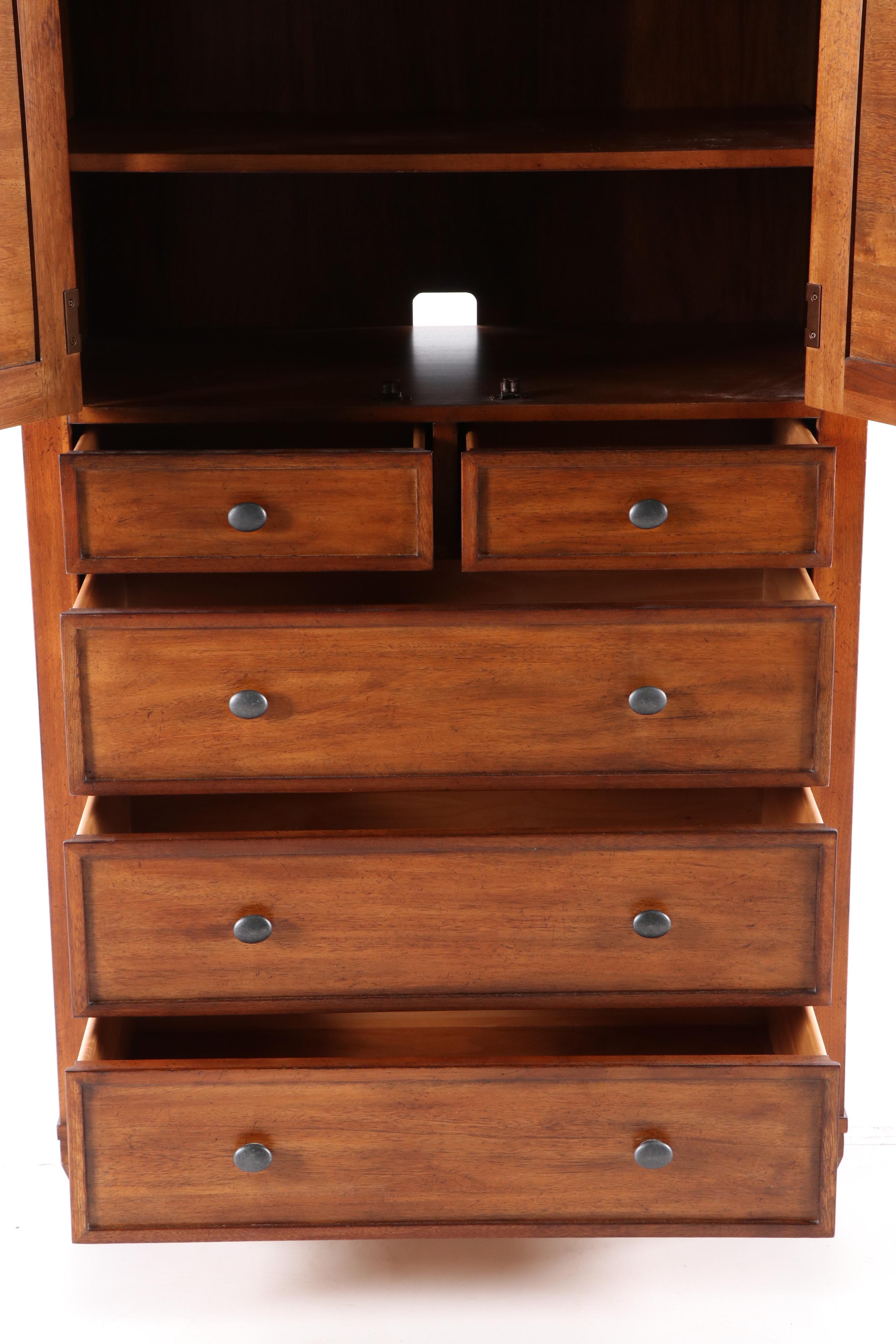 Ethan Allen Walnut Armoire, Contemporary