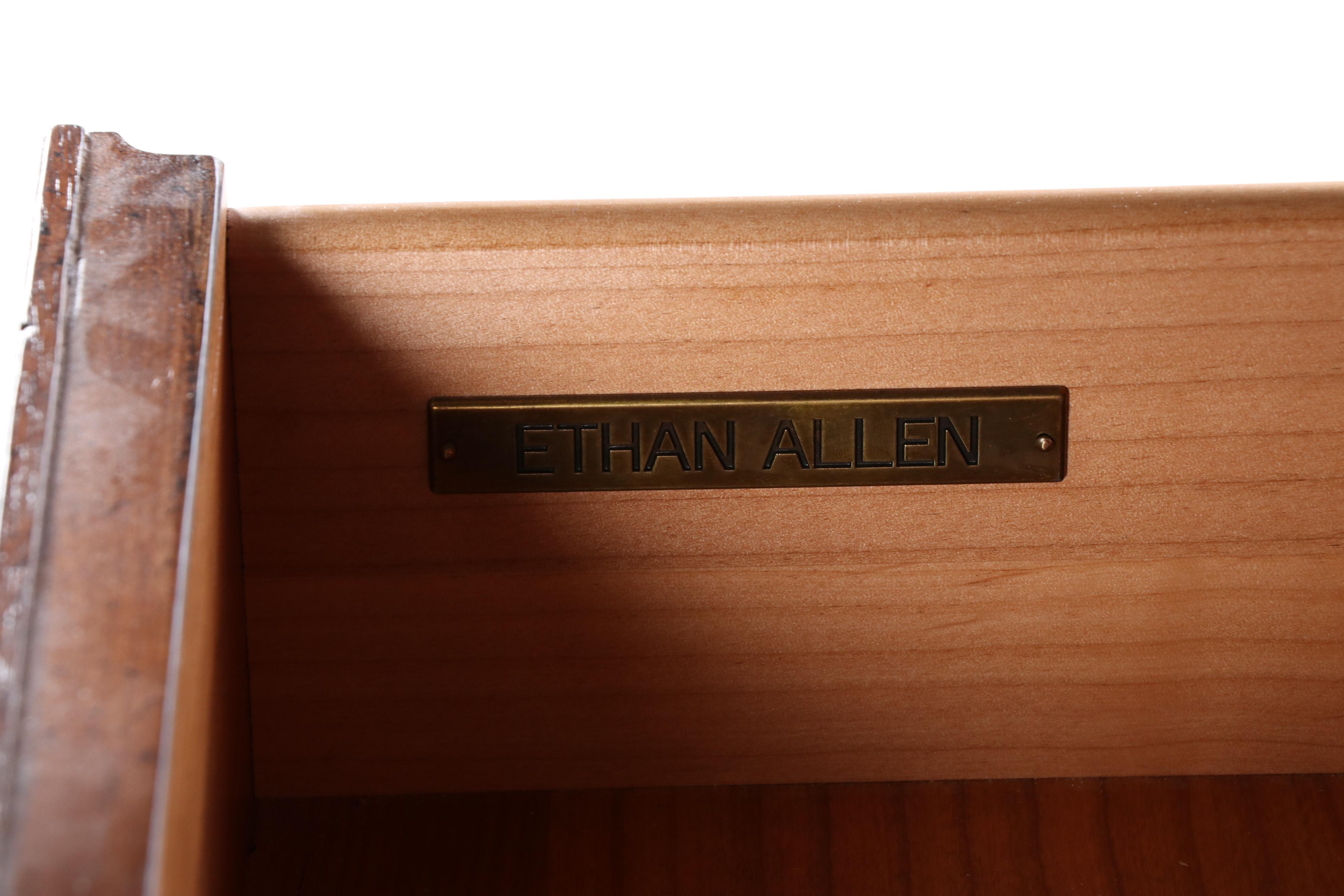 Ethan Allen Walnut Armoire, Contemporary