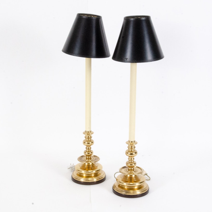 Brass Candlestick Table Lamps