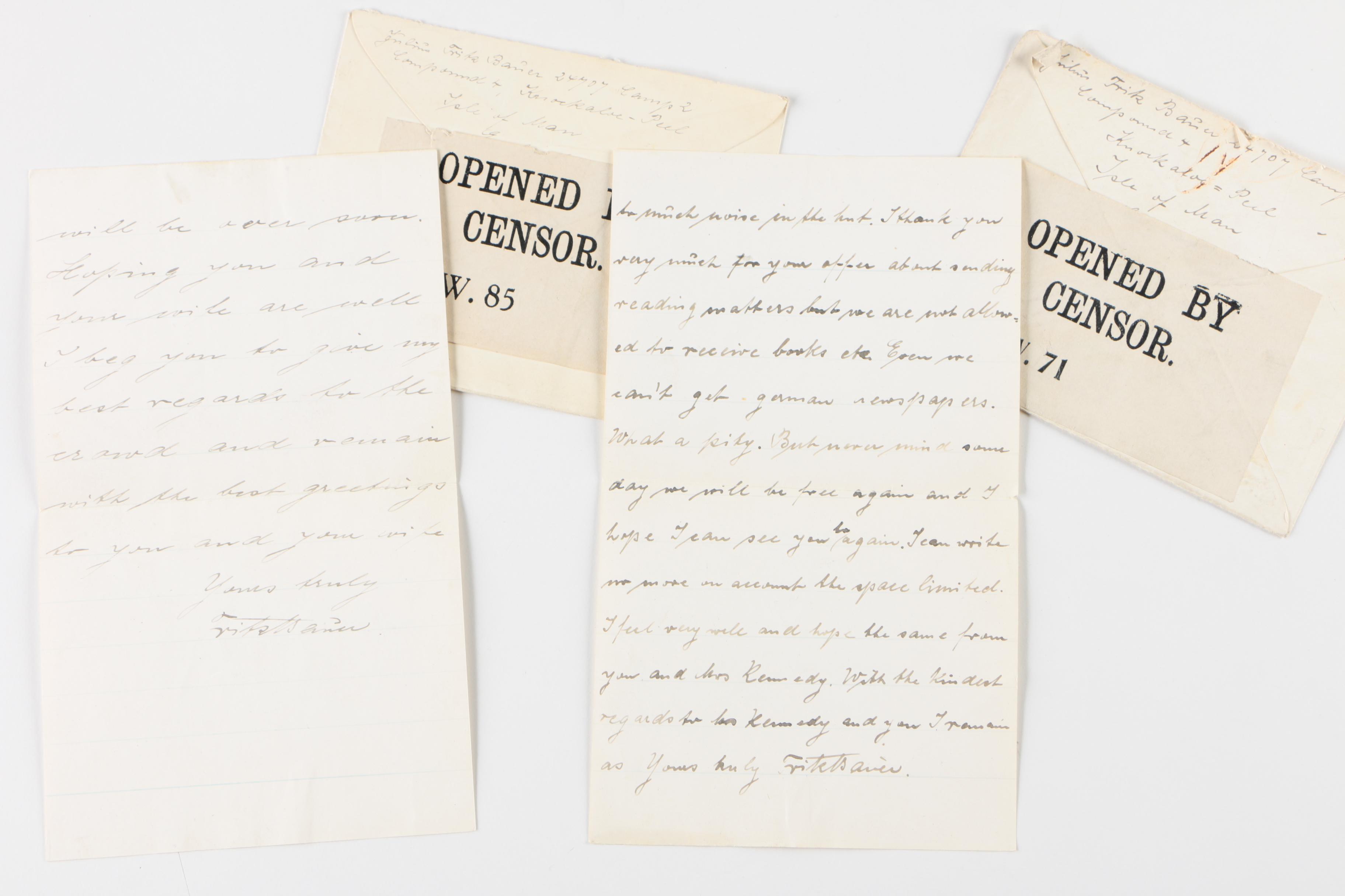 WWI Soldier Mementos, Photographs, Postcards, P.O.W. Letters, and More, 1910s