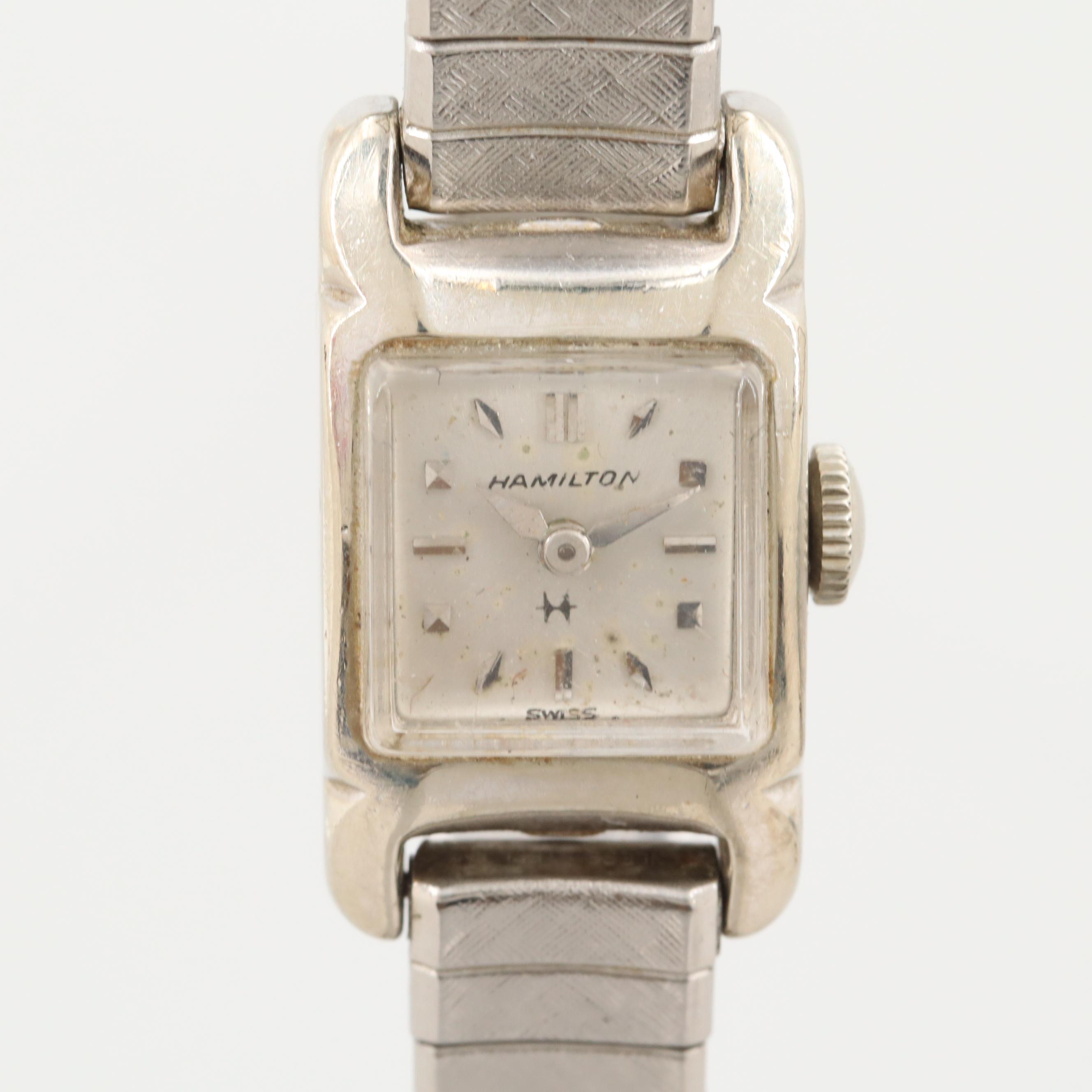 Vintage Hamilton Alcott 10K Gold Filled Stem Wind Watch