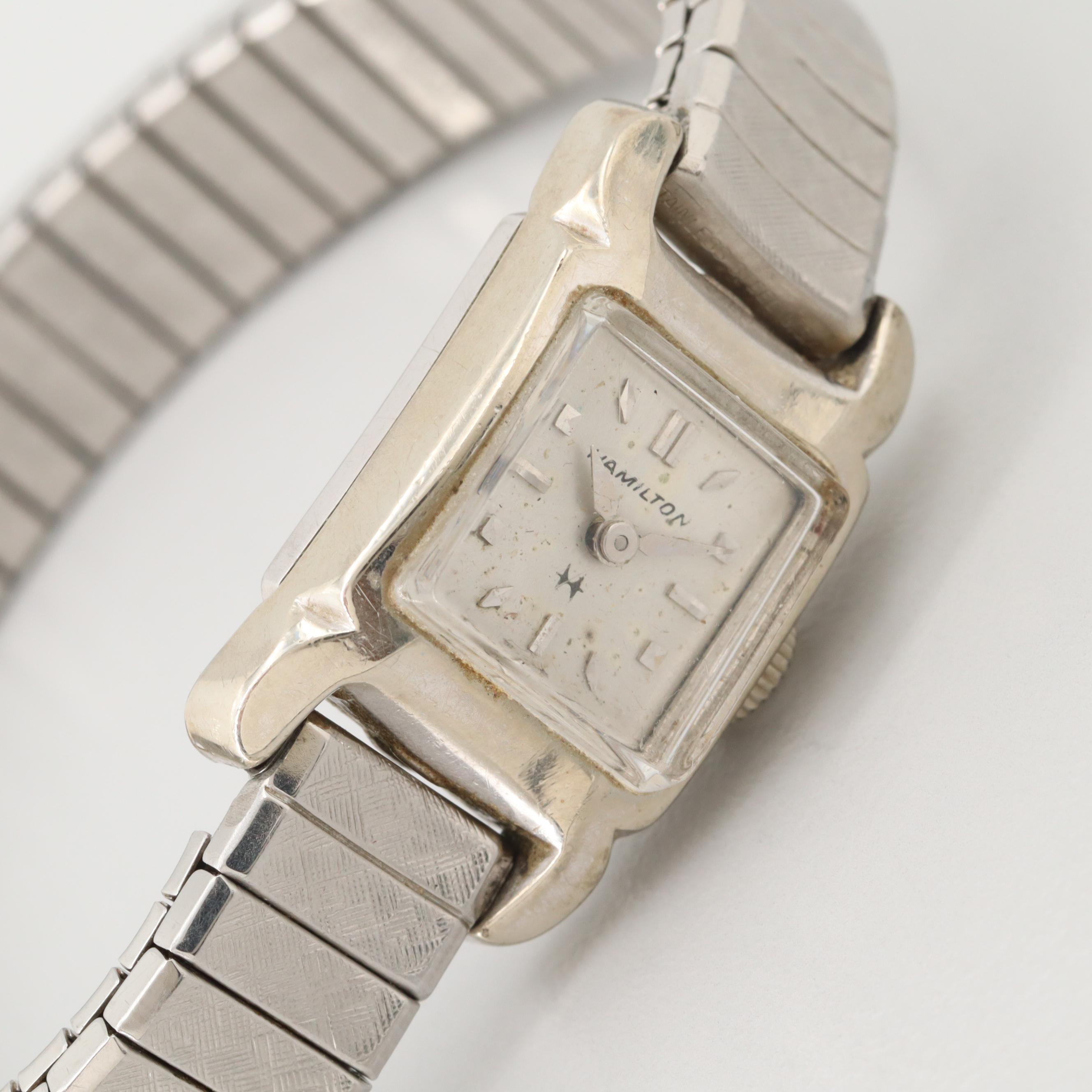 Vintage Hamilton Alcott 10K Gold Filled Stem Wind Watch