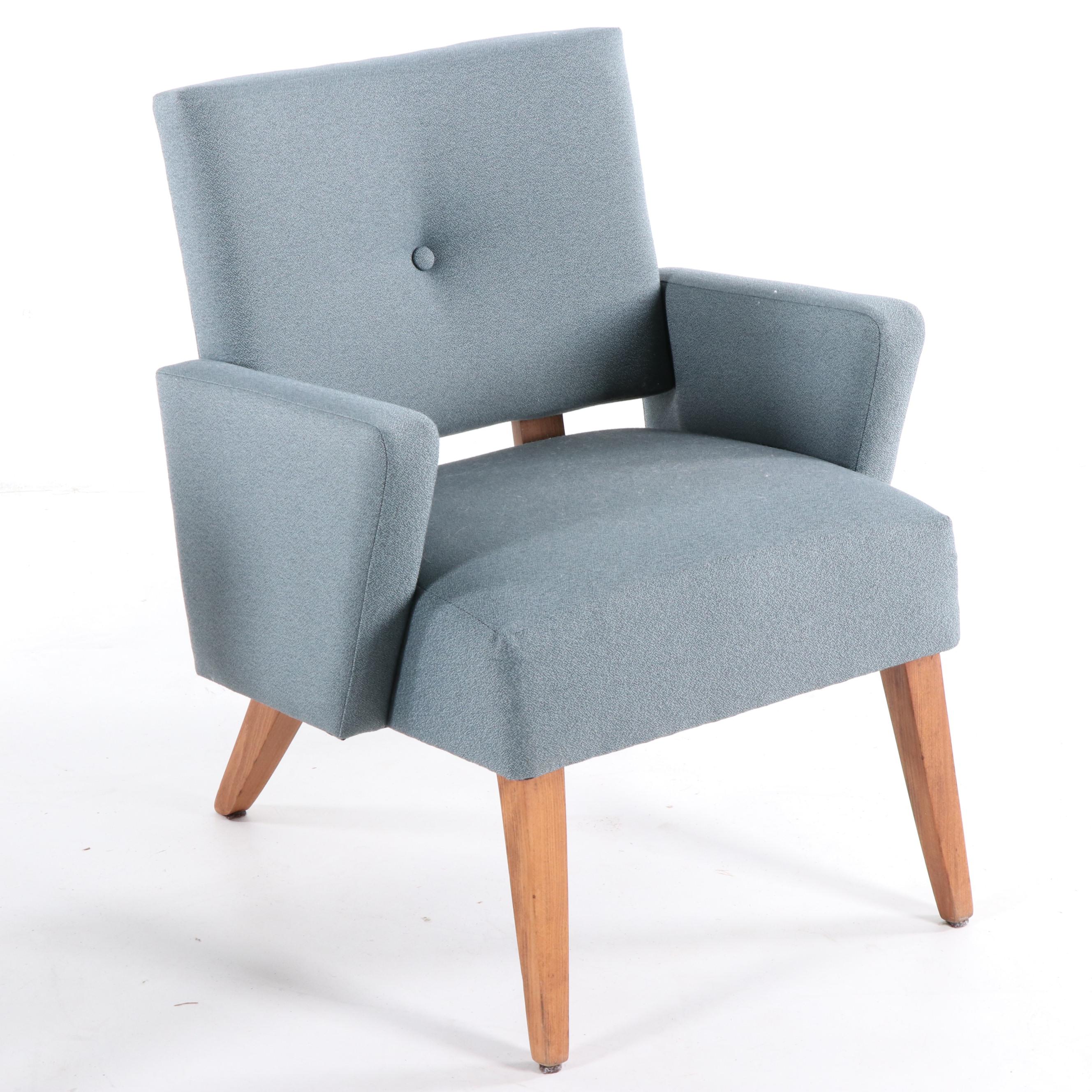 Mid Century Modern Style Upholstered Armchairs