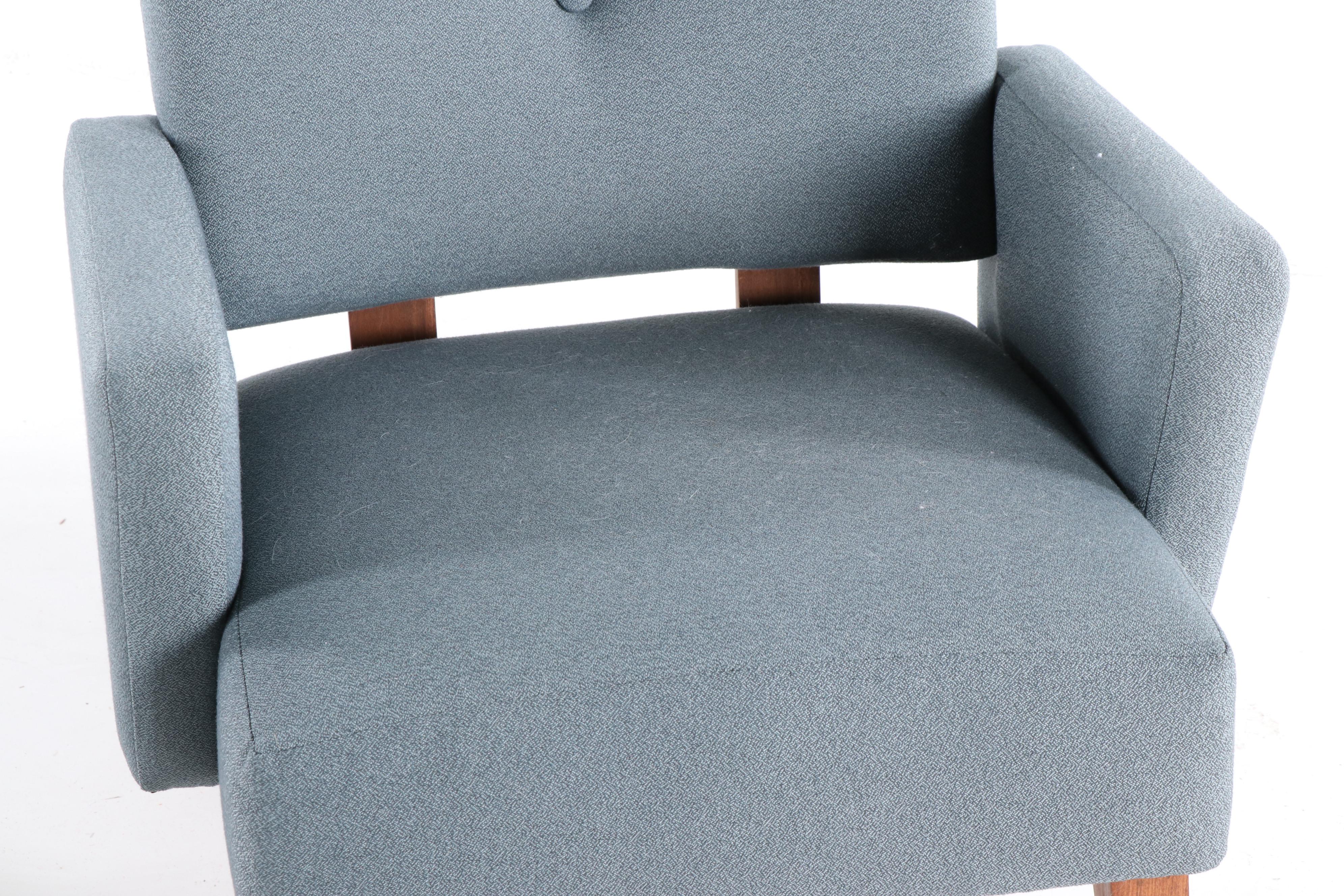 Mid Century Modern Style Upholstered Armchairs