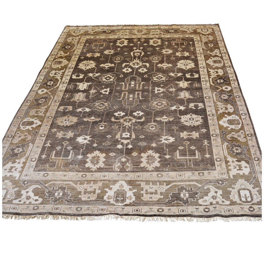 Hand-Knotted Nourison Indo-Persian Viscose Rug from The Rug Gallery