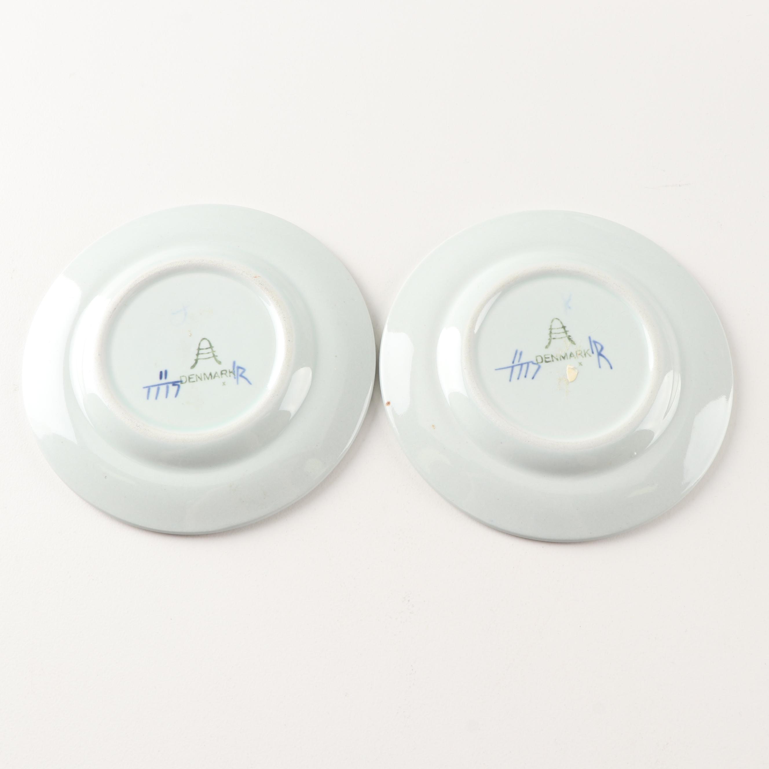 Royal Copenhagen Porcelain "Blue Fluted Plain" and "Tranquebar Blue" Serveware