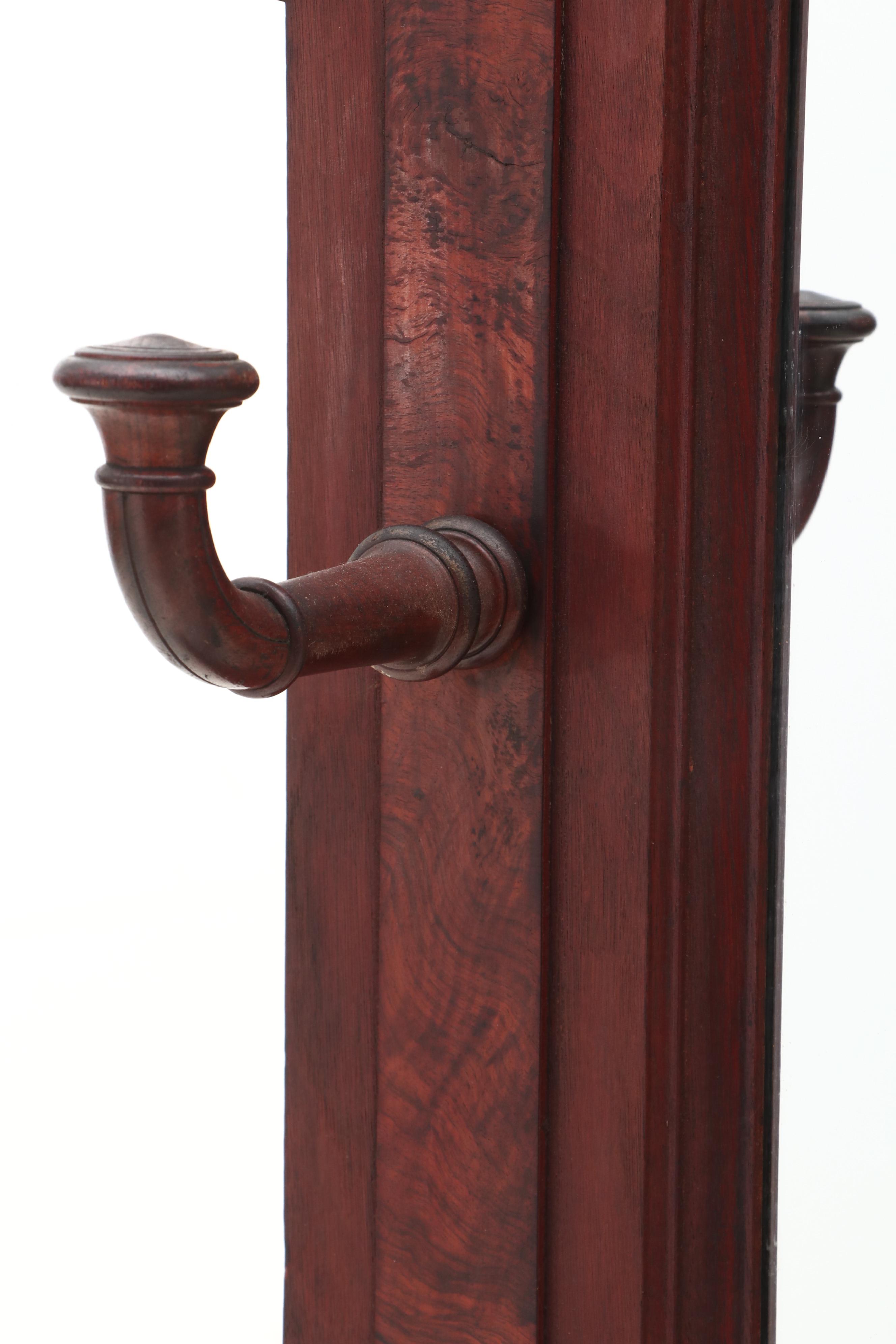 Eastlake Victorian Walnut Hall Tree, Late 19th Century