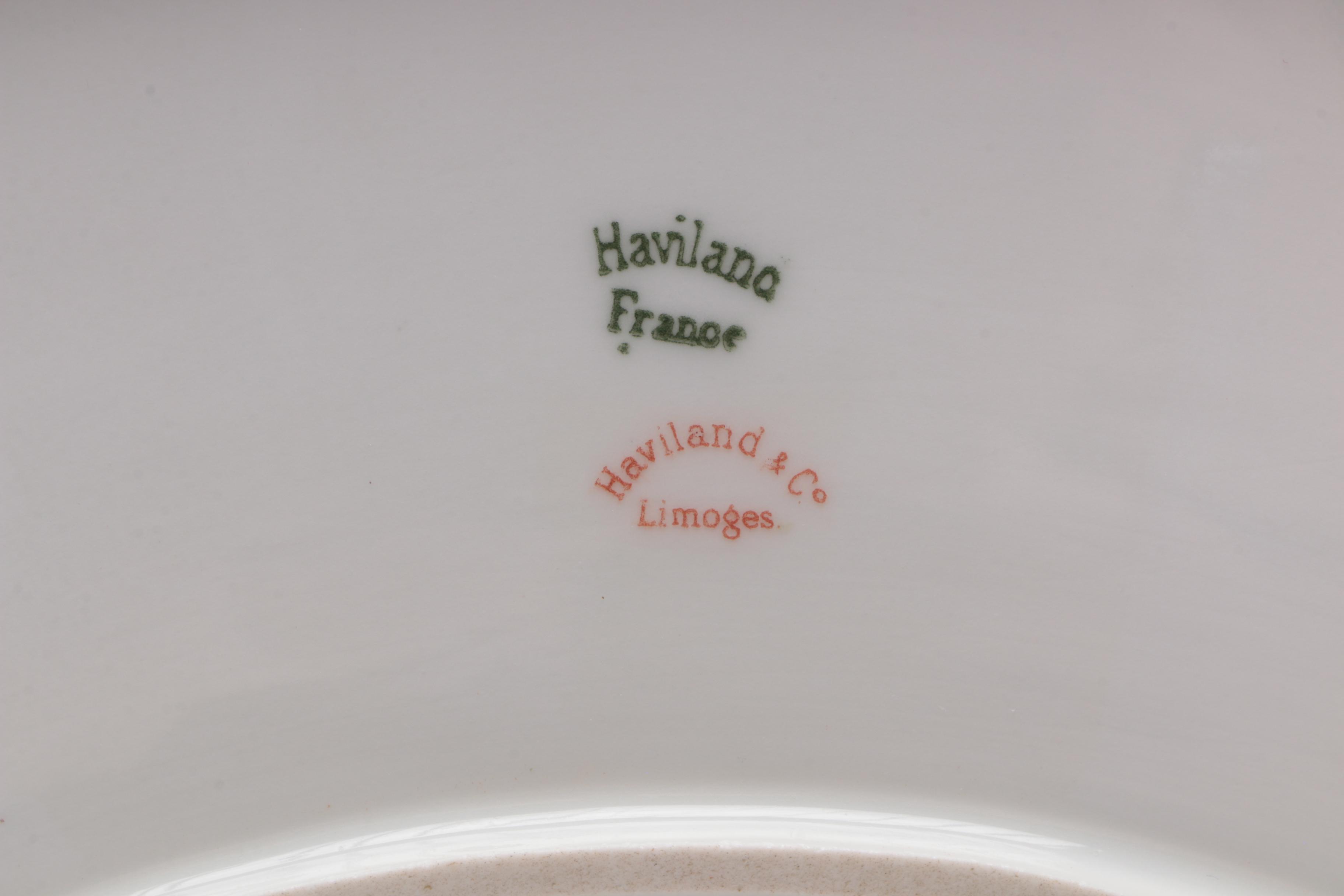 Haviland & Company Porcelain Serving Platters, Mid-Century