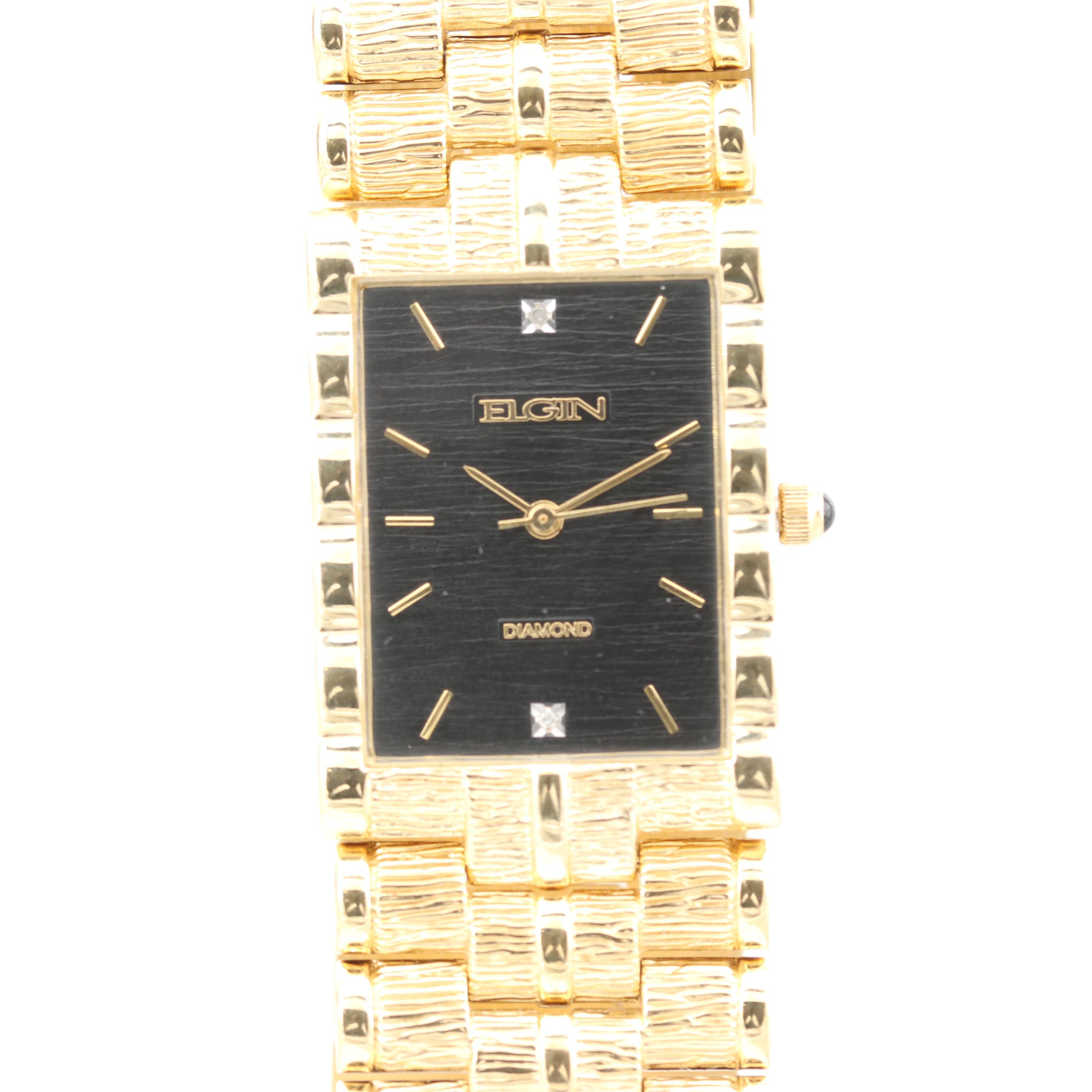 Elgin Yellow Tone, Two Tone With Diamonds and Armitron Yellow Tone Watches