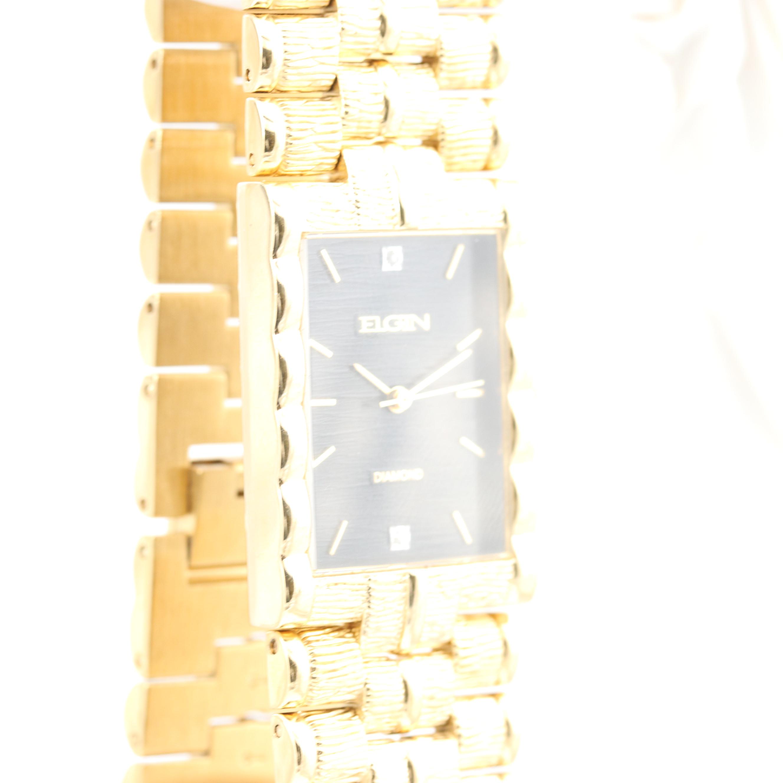 Elgin Yellow Tone, Two Tone With Diamonds and Armitron Yellow Tone Watches