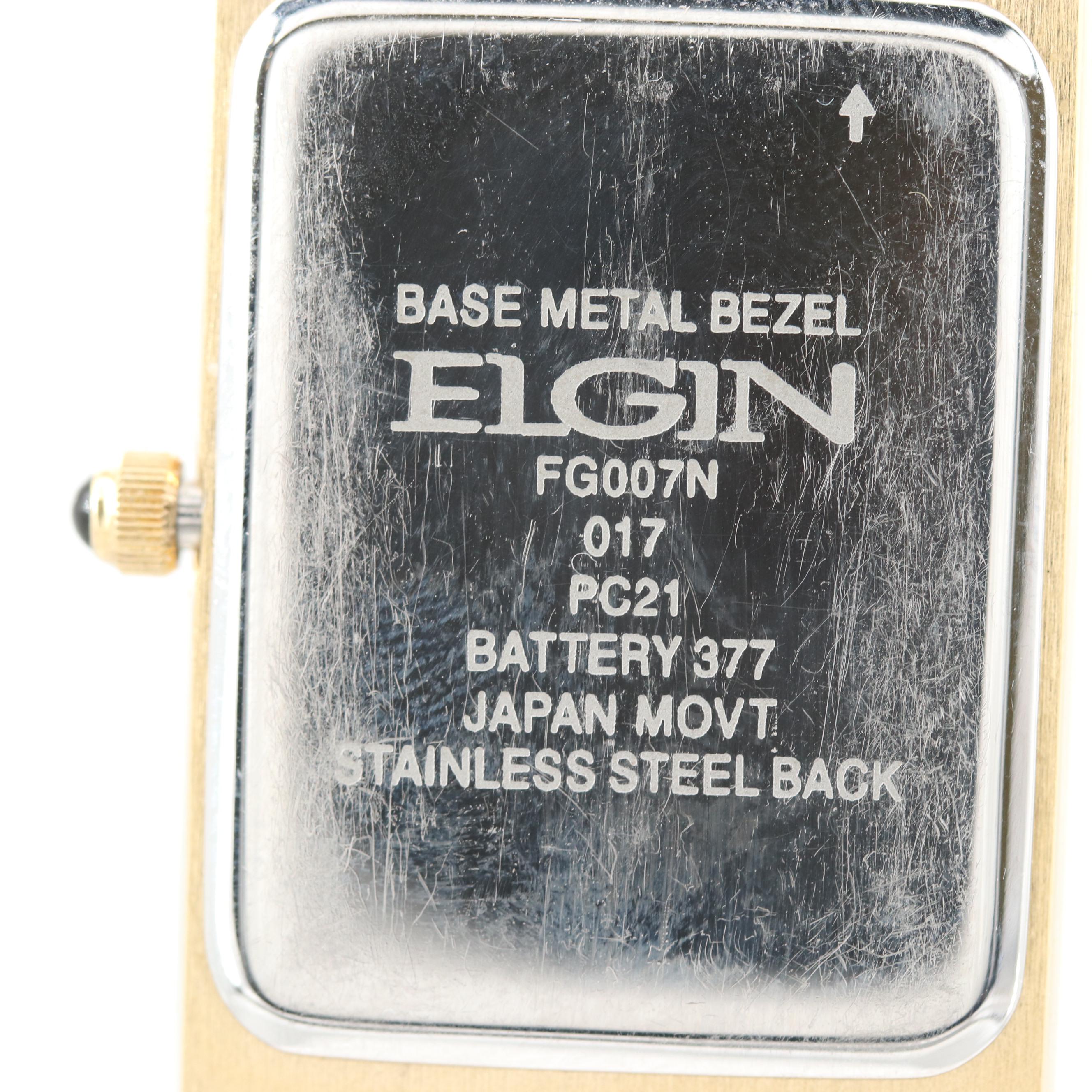 Elgin Yellow Tone, Two Tone With Diamonds and Armitron Yellow Tone Watches