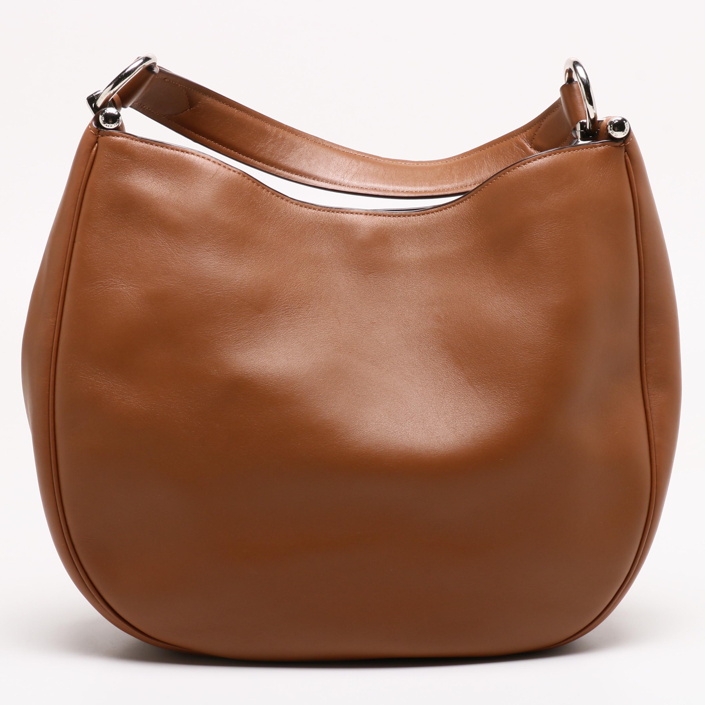 Coach New York Nomad Hobo Bag in Saddle Glove Tan Leather