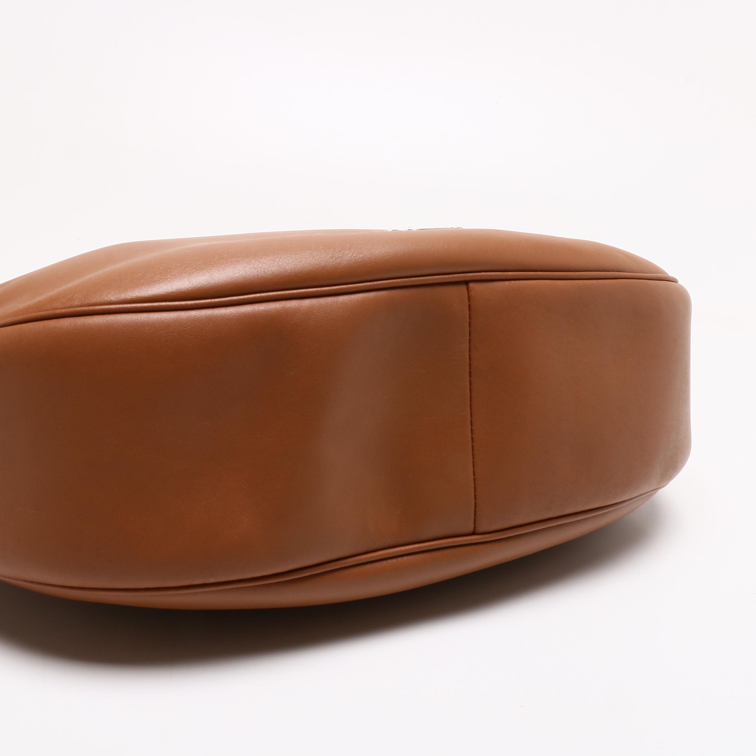 Coach New York Nomad Hobo Bag in Saddle Glove Tan Leather