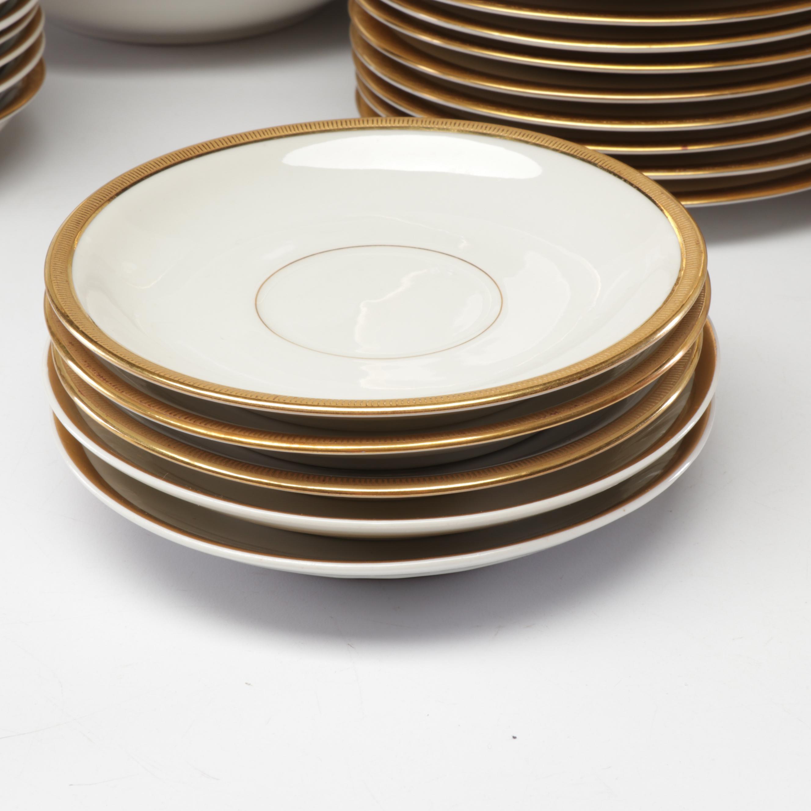 Haviland, Lenox and Wm Guerin & Co Gold Rimmed Porcelain Dishes