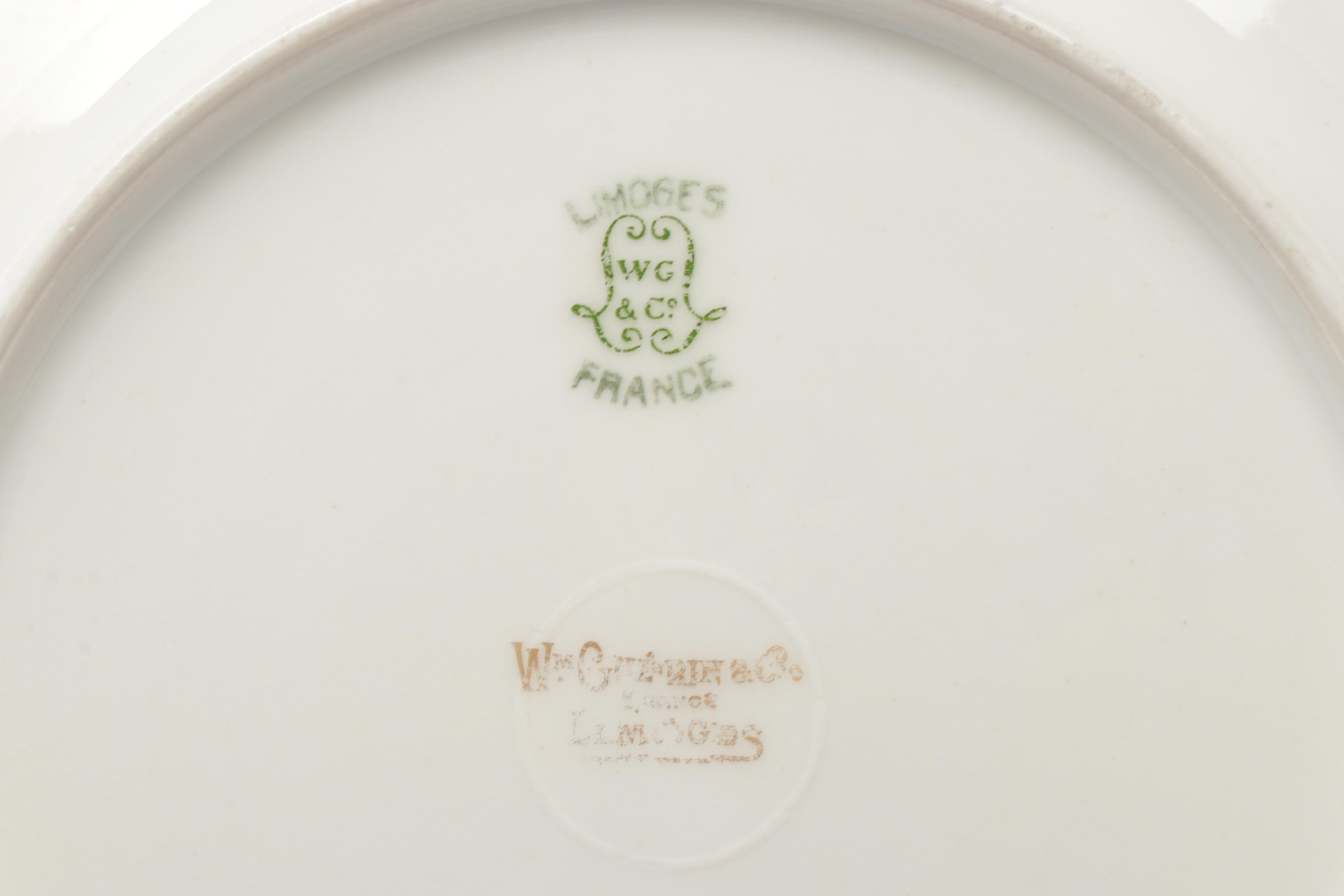 Haviland, Lenox and Wm Guerin & Co Gold Rimmed Porcelain Dishes