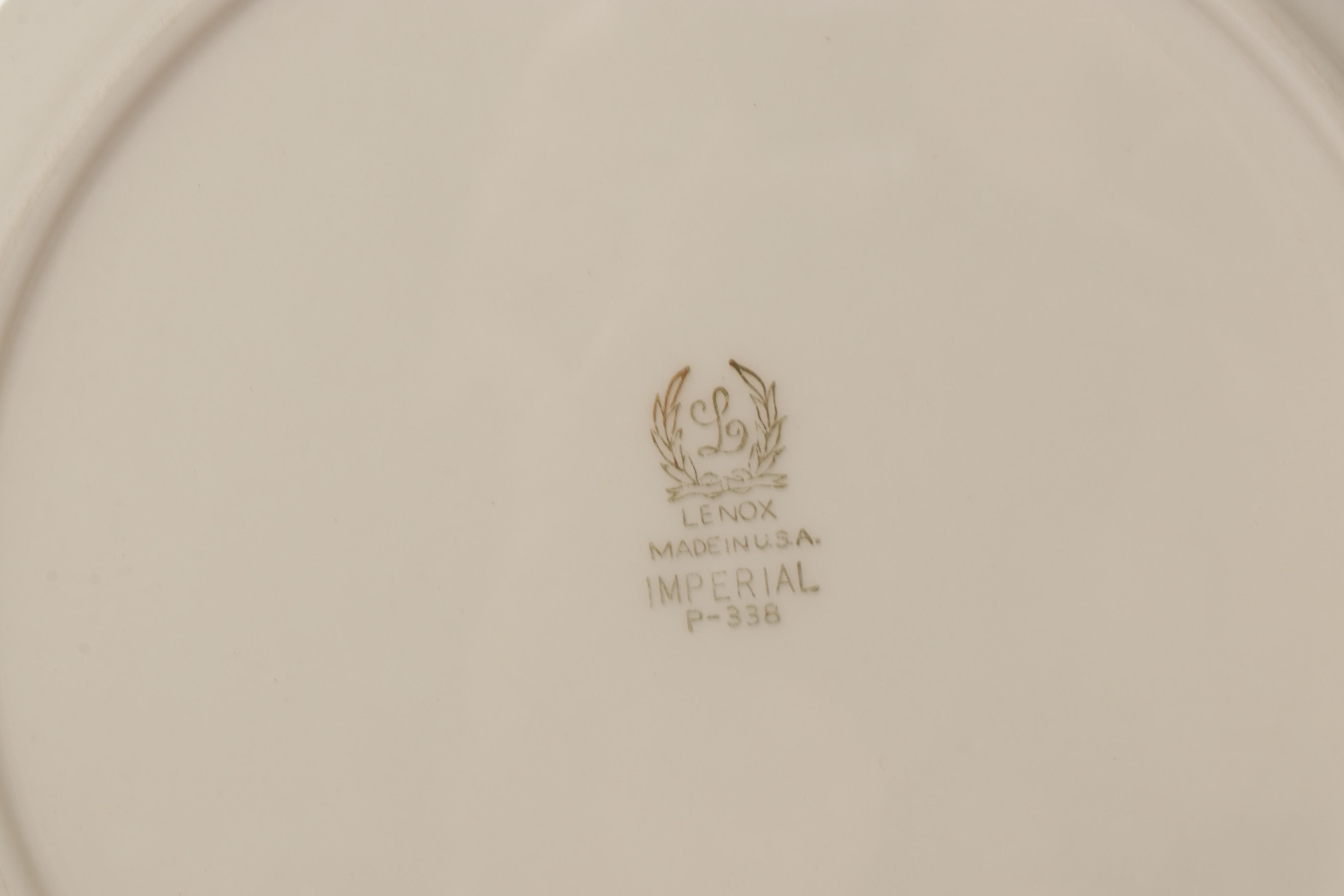 Haviland, Lenox and Wm Guerin & Co Gold Rimmed Porcelain Dishes