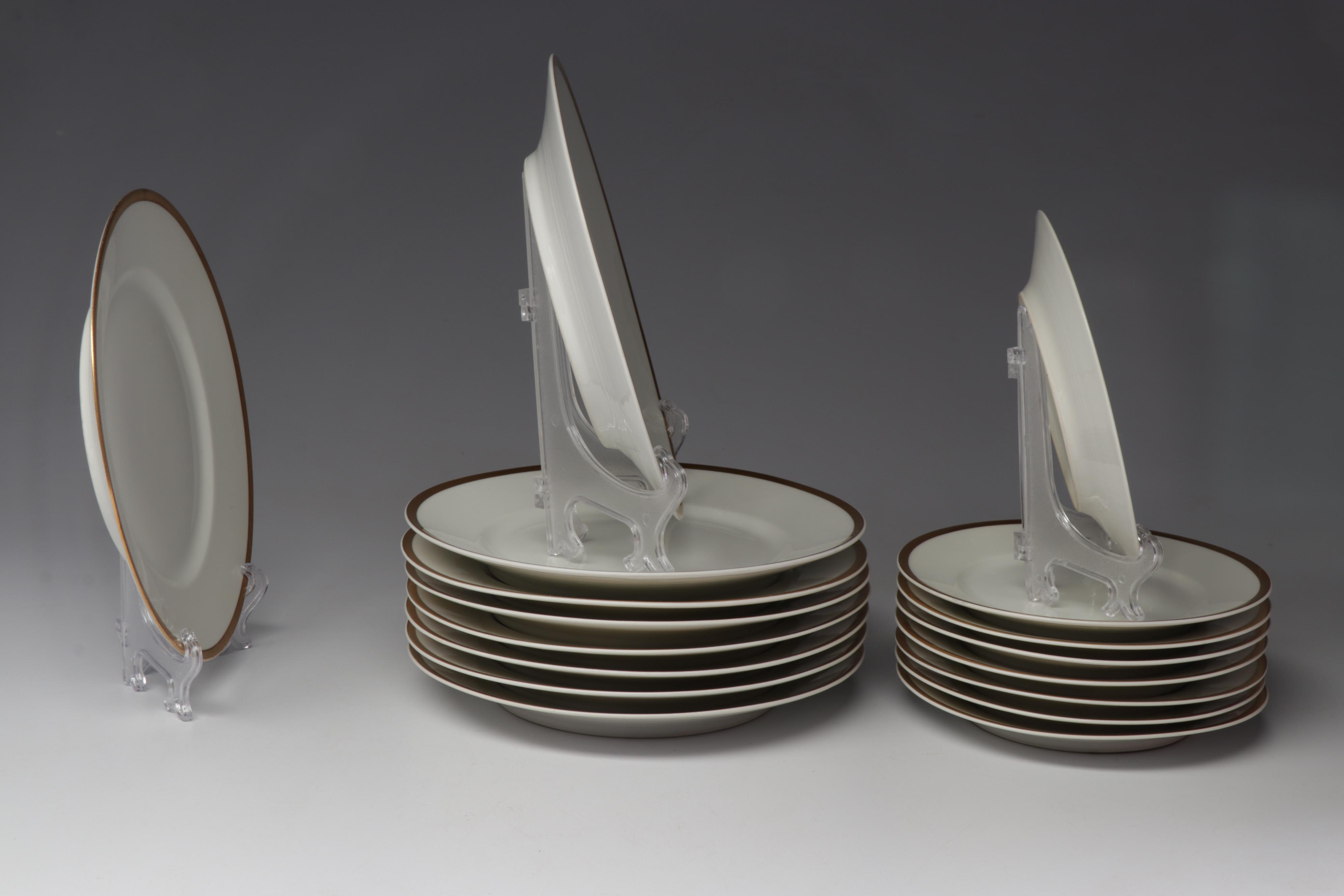 Haviland, Lenox and Wm Guerin & Co Gold Rimmed Porcelain Dishes