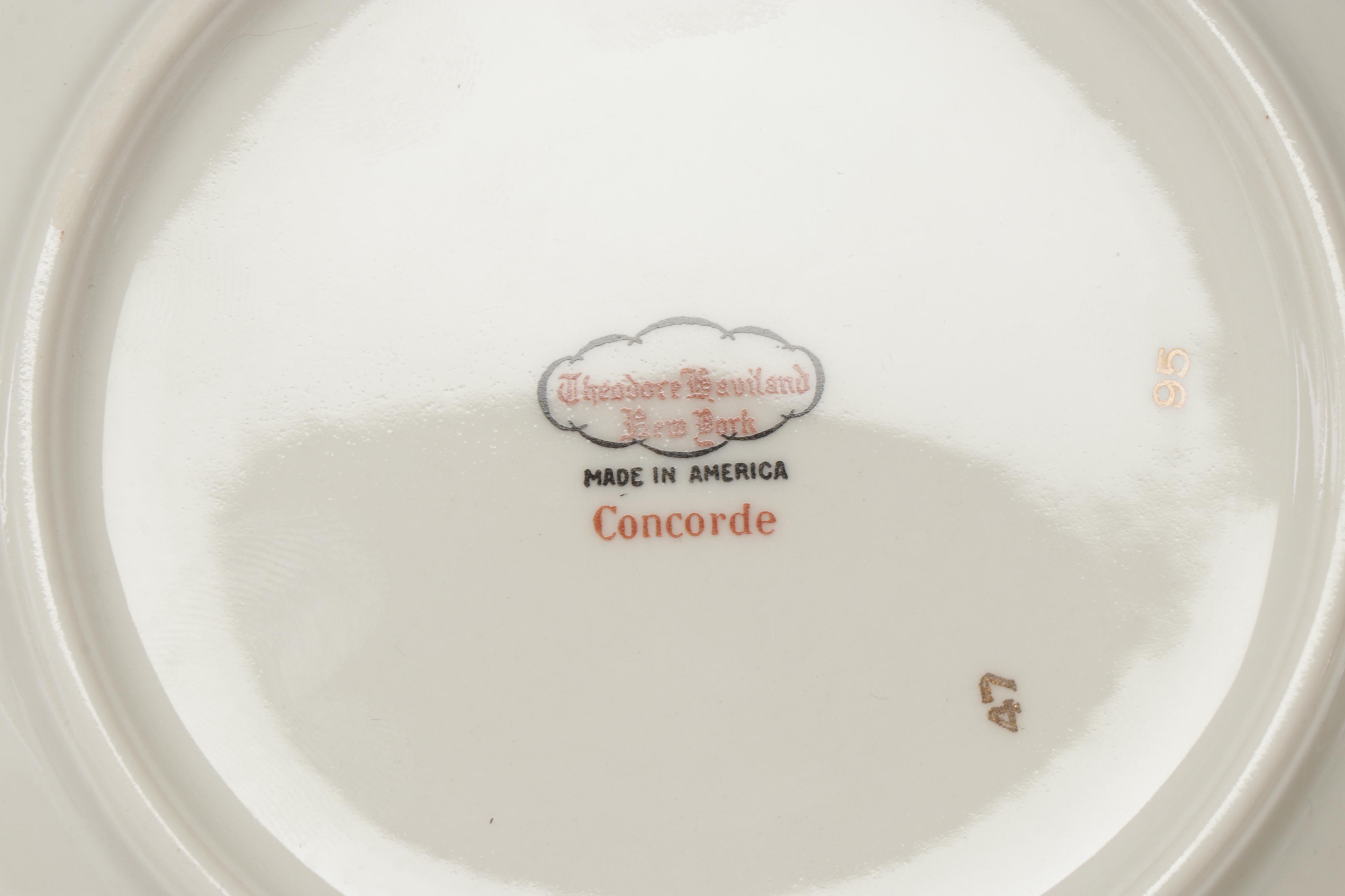 Haviland, Lenox and Wm Guerin & Co Gold Rimmed Porcelain Dishes