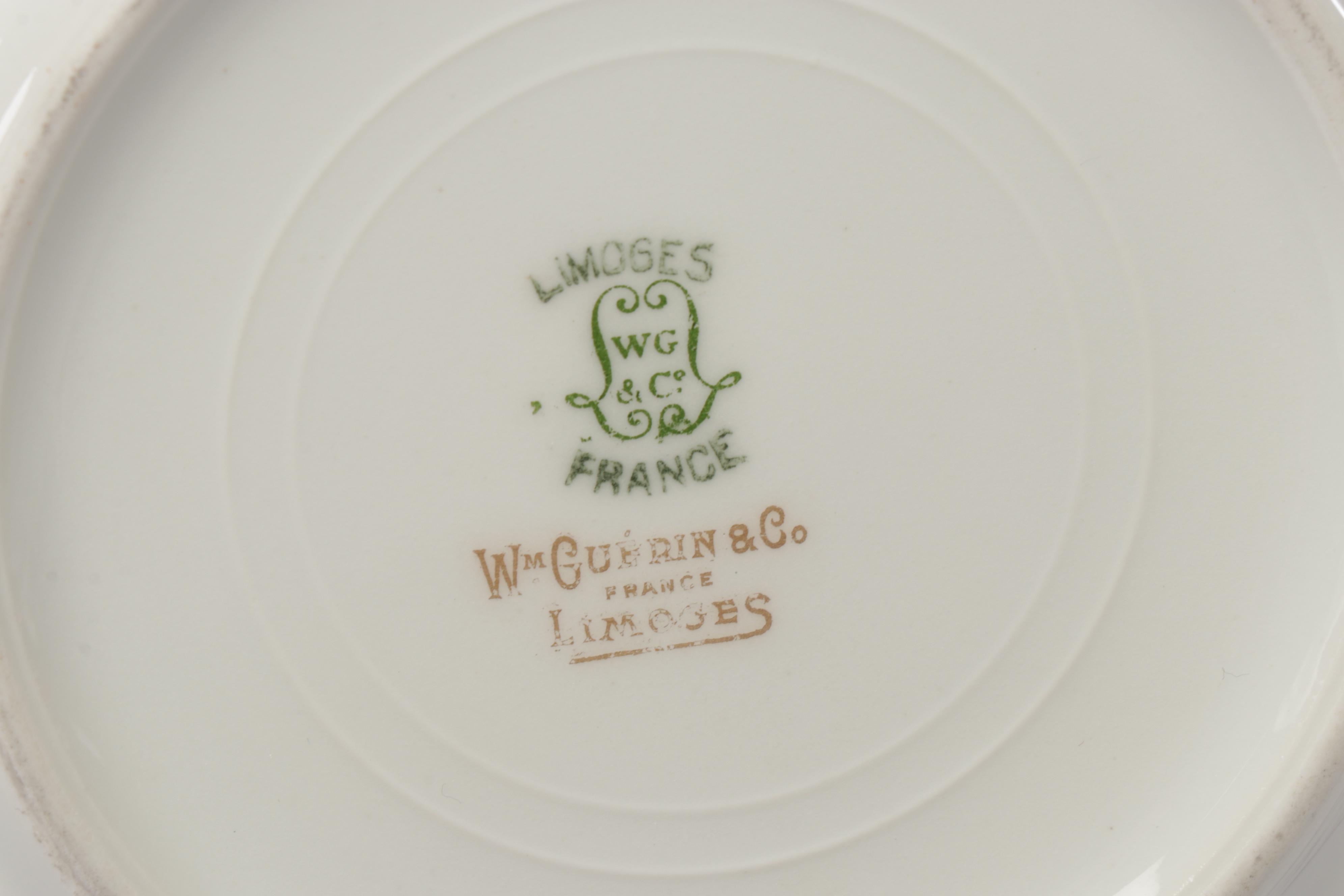 Haviland, Lenox and Wm Guerin & Co Gold Rimmed Porcelain Dishes