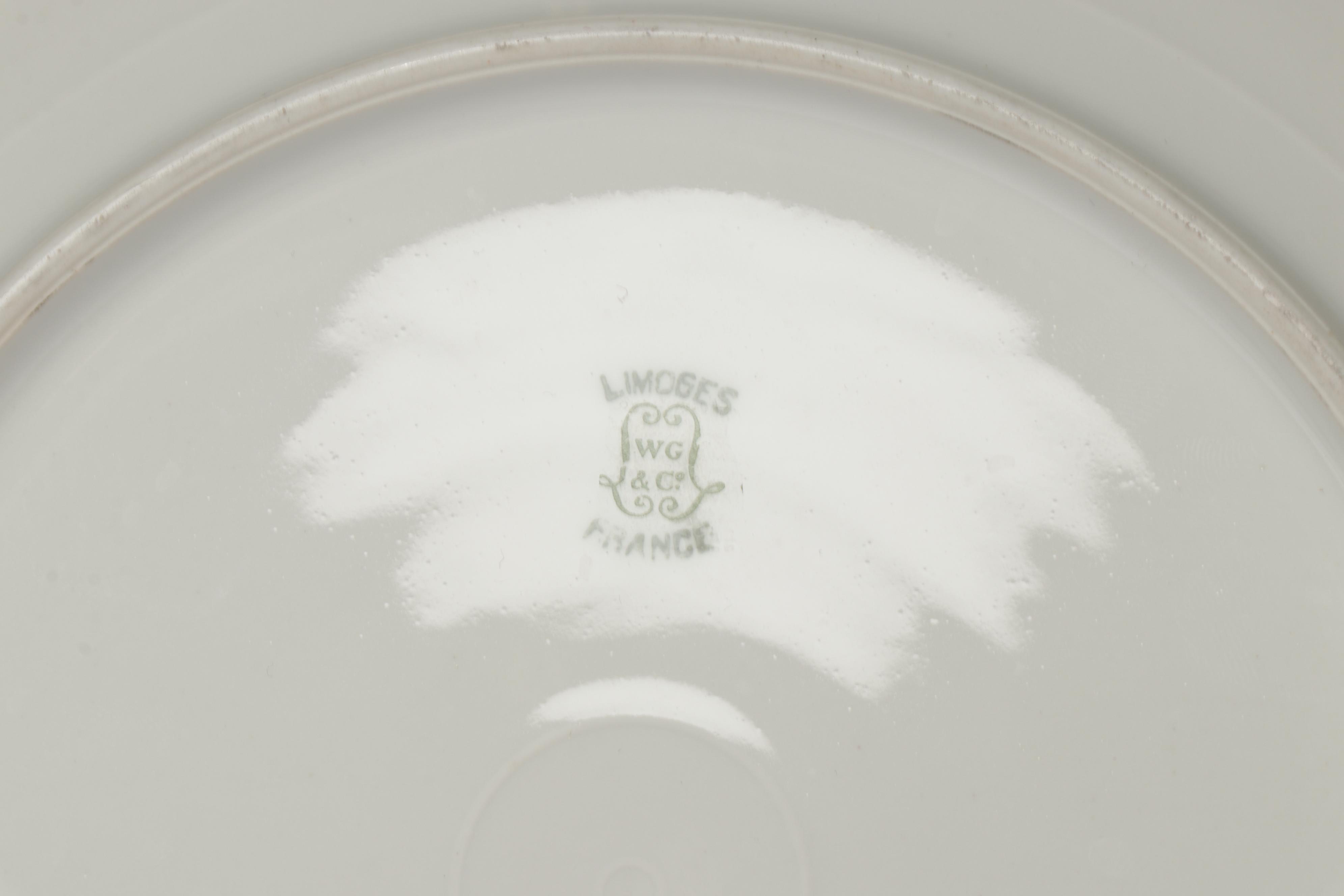 Haviland, Lenox and Wm Guerin & Co Gold Rimmed Porcelain Dishes