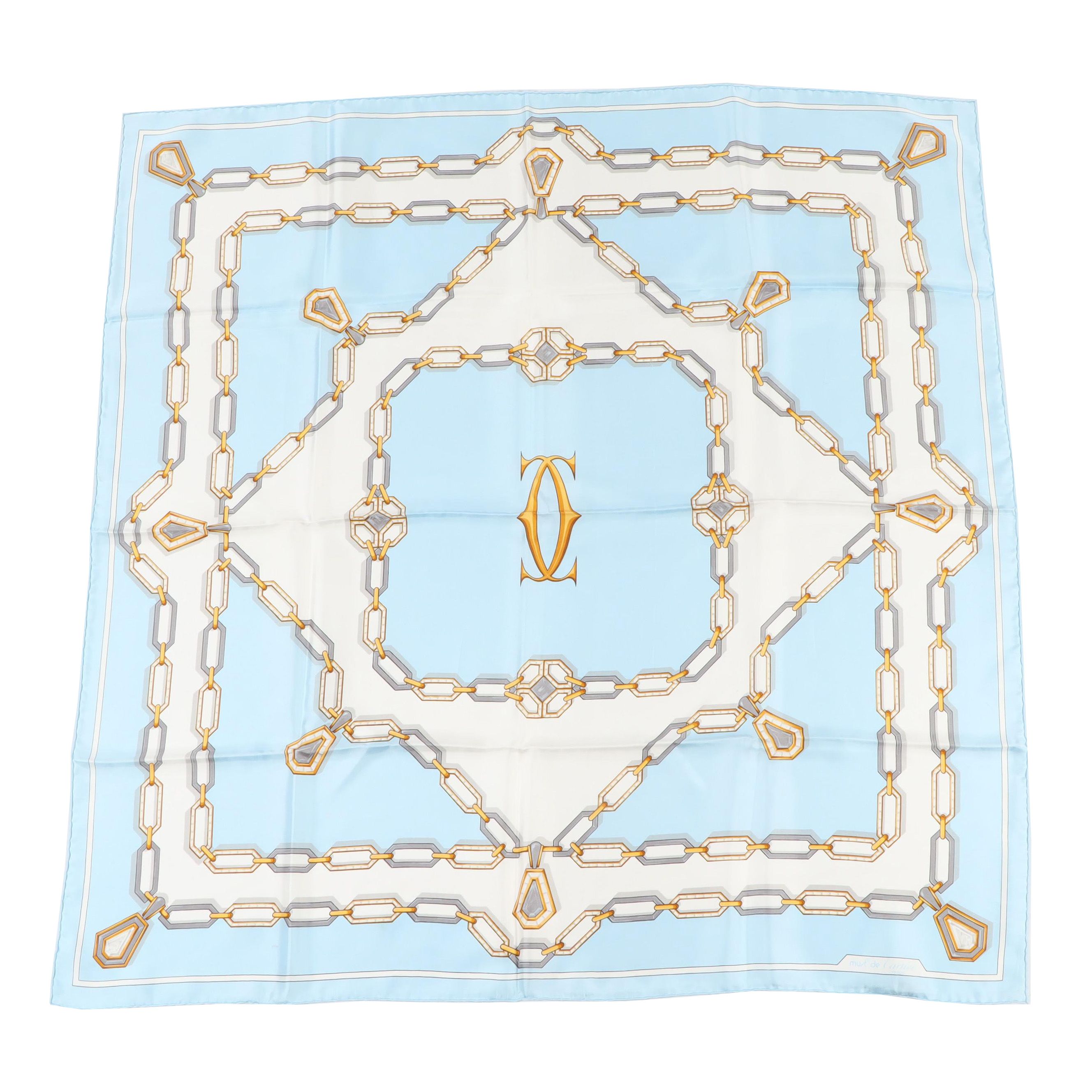 Must de Cartier Paris Silk Scarf