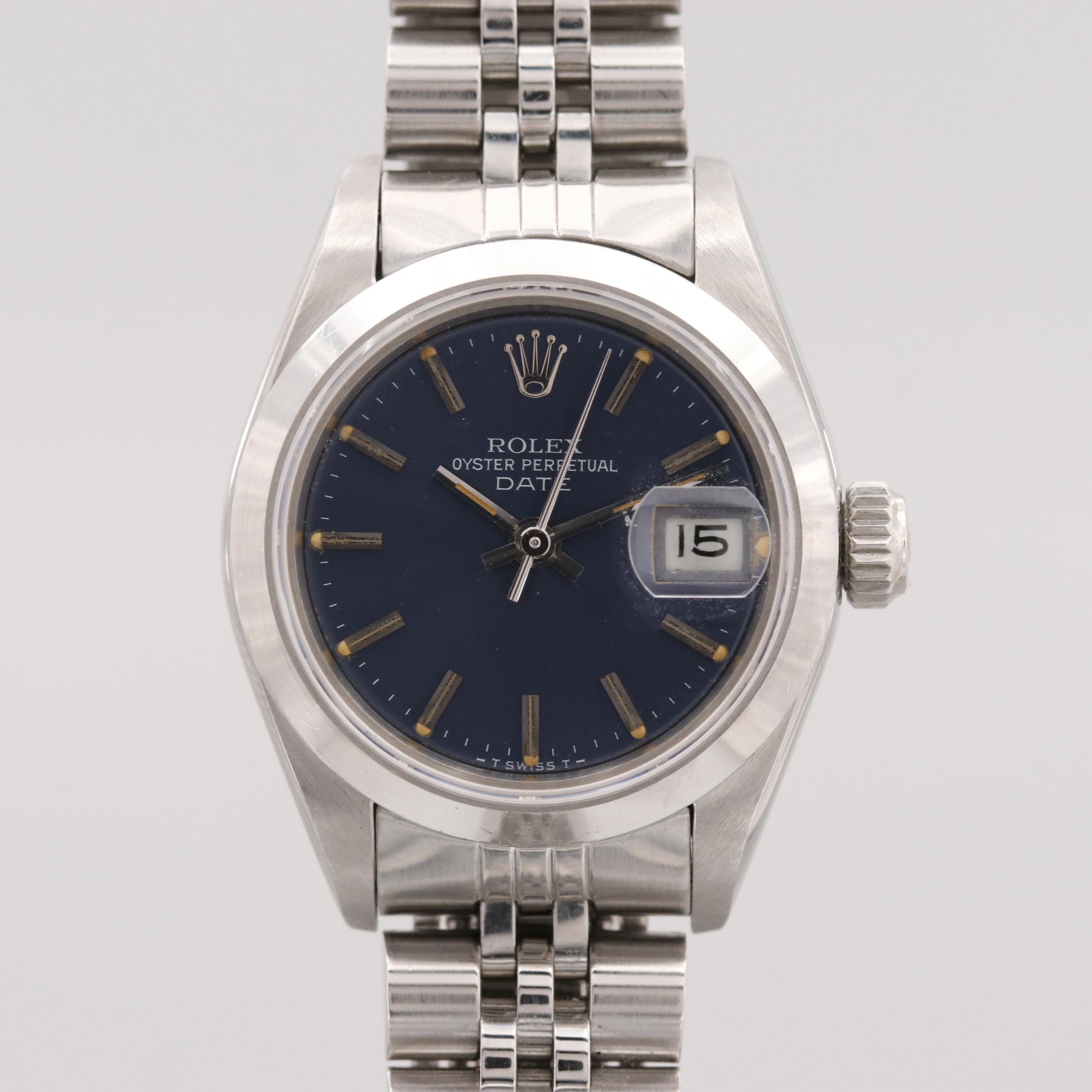 Rolex Date Stainless Steel Watch, 1984
