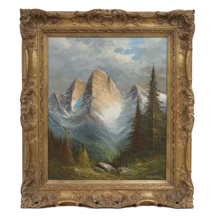 Günter Seekatz Mountain Landscape Oil Painting