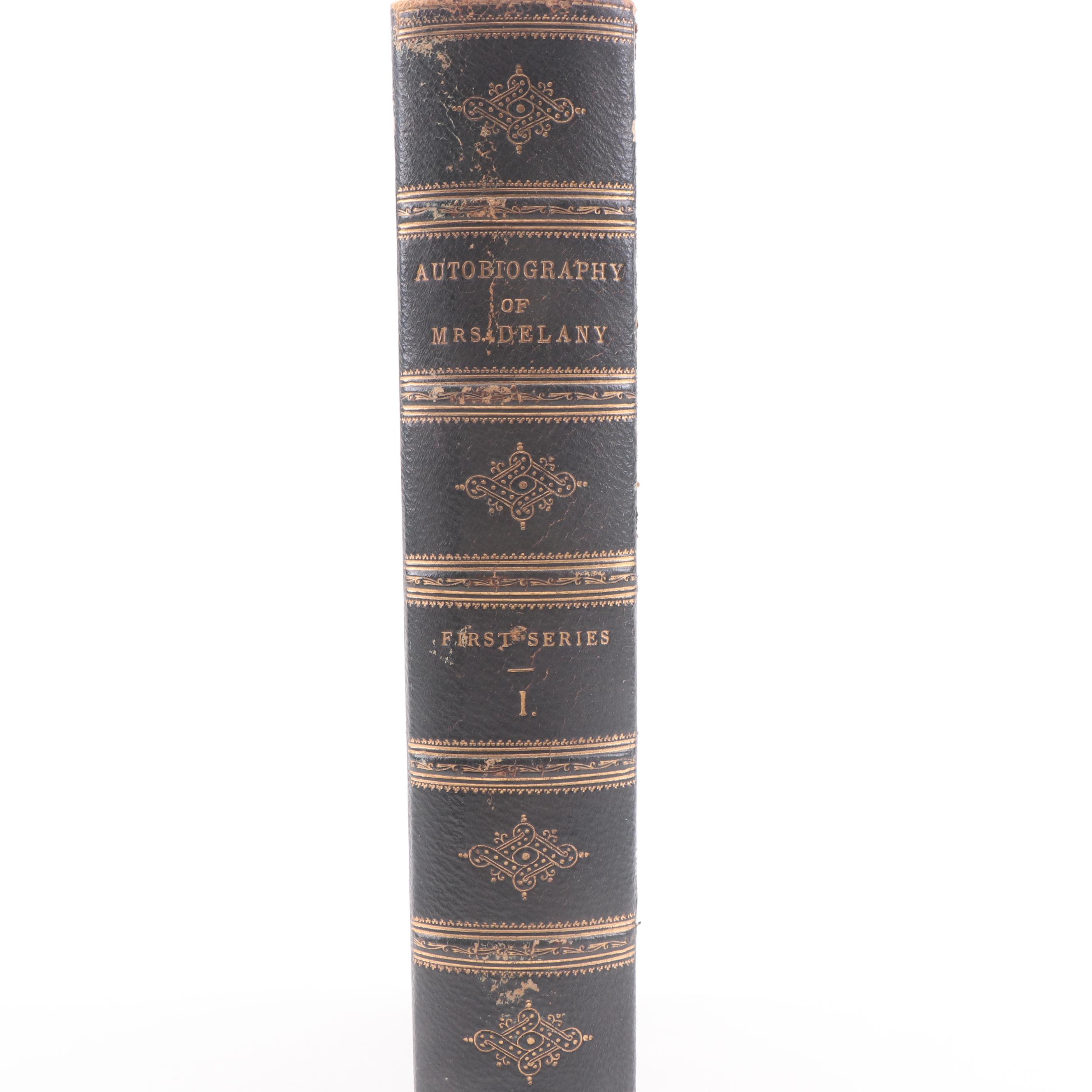 1861 and 1862 "Autobiography of Mary Granville, Mrs. Delany" in Six Volumes