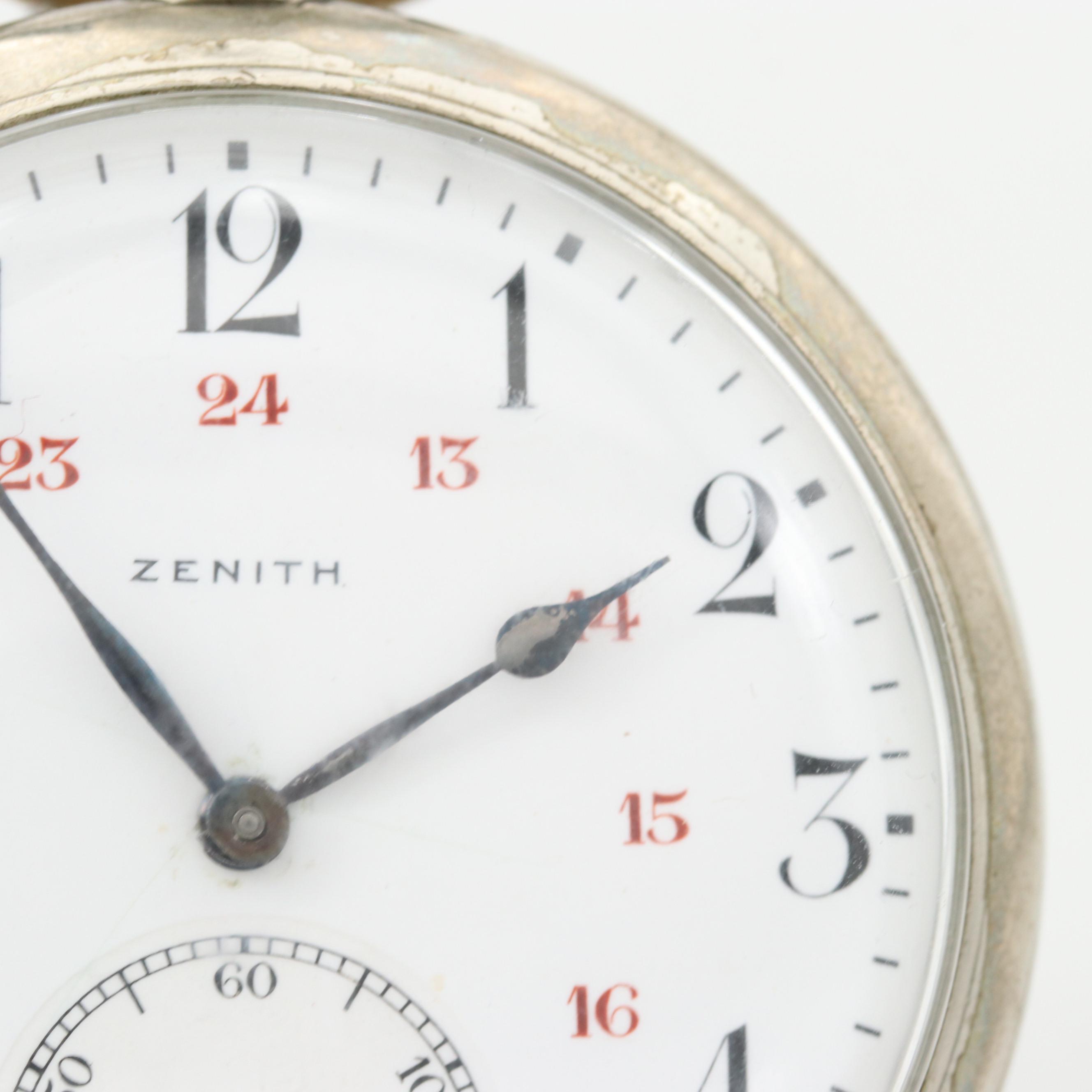 Vintage Zenith Open Face Pocket Watch