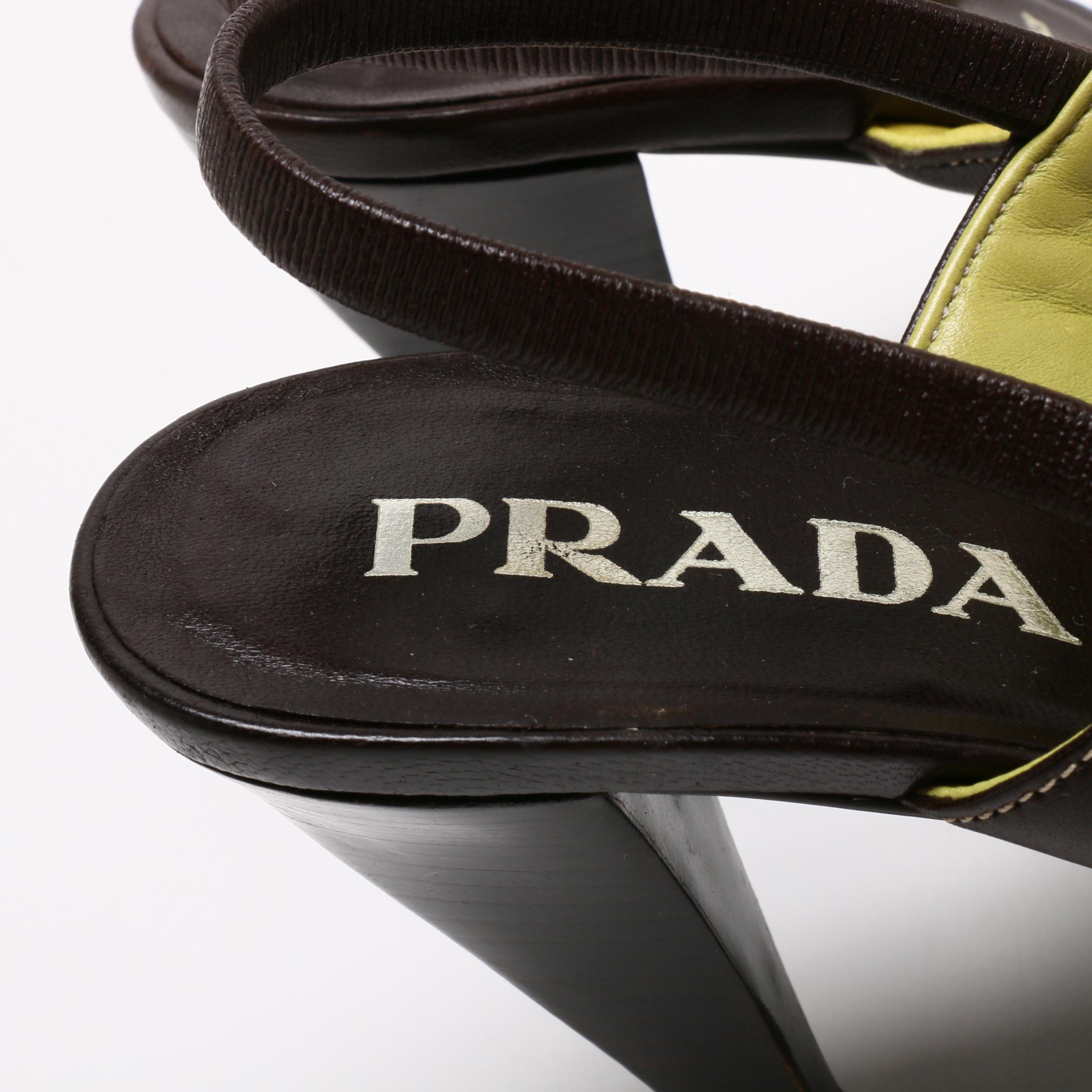 Prada Leather Slingback Sandals with Chanel Patent Leather Mules