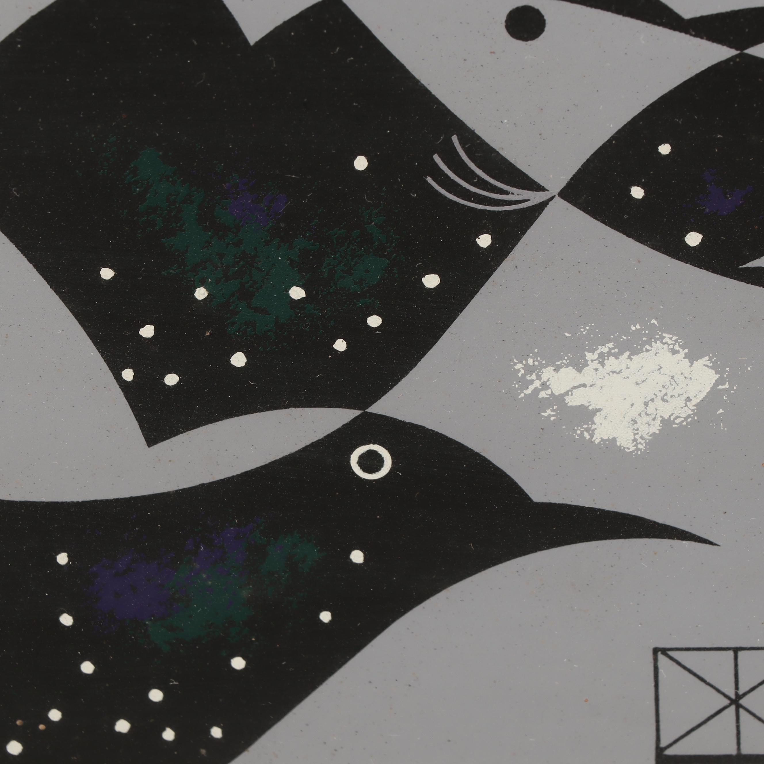 Charley Harper Ford Times Serigraph "Starling"