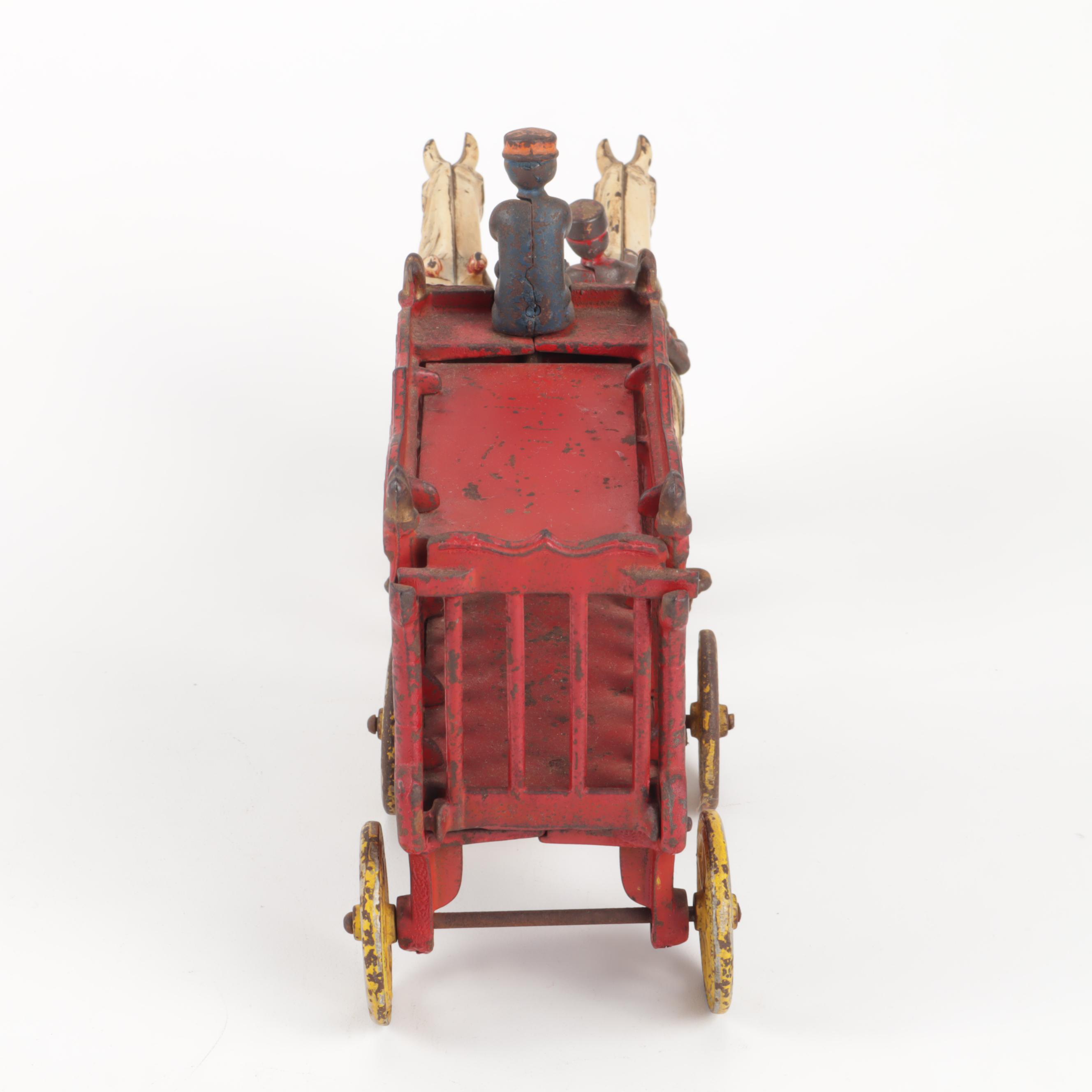Vintage Kenton Cast Iron Toy Overland Circus Wagon
