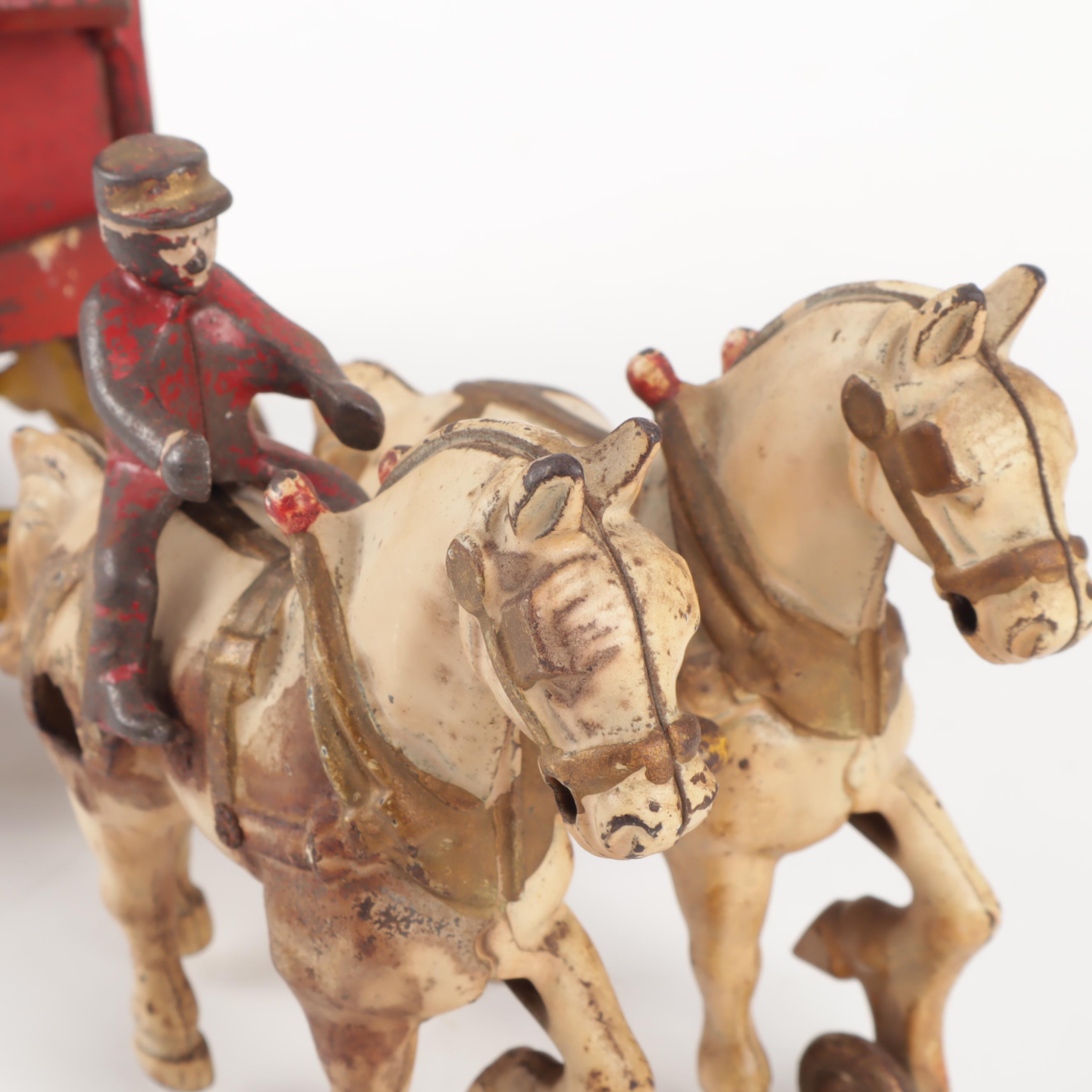 Vintage Kenton Cast Iron Toy Overland Circus Wagon