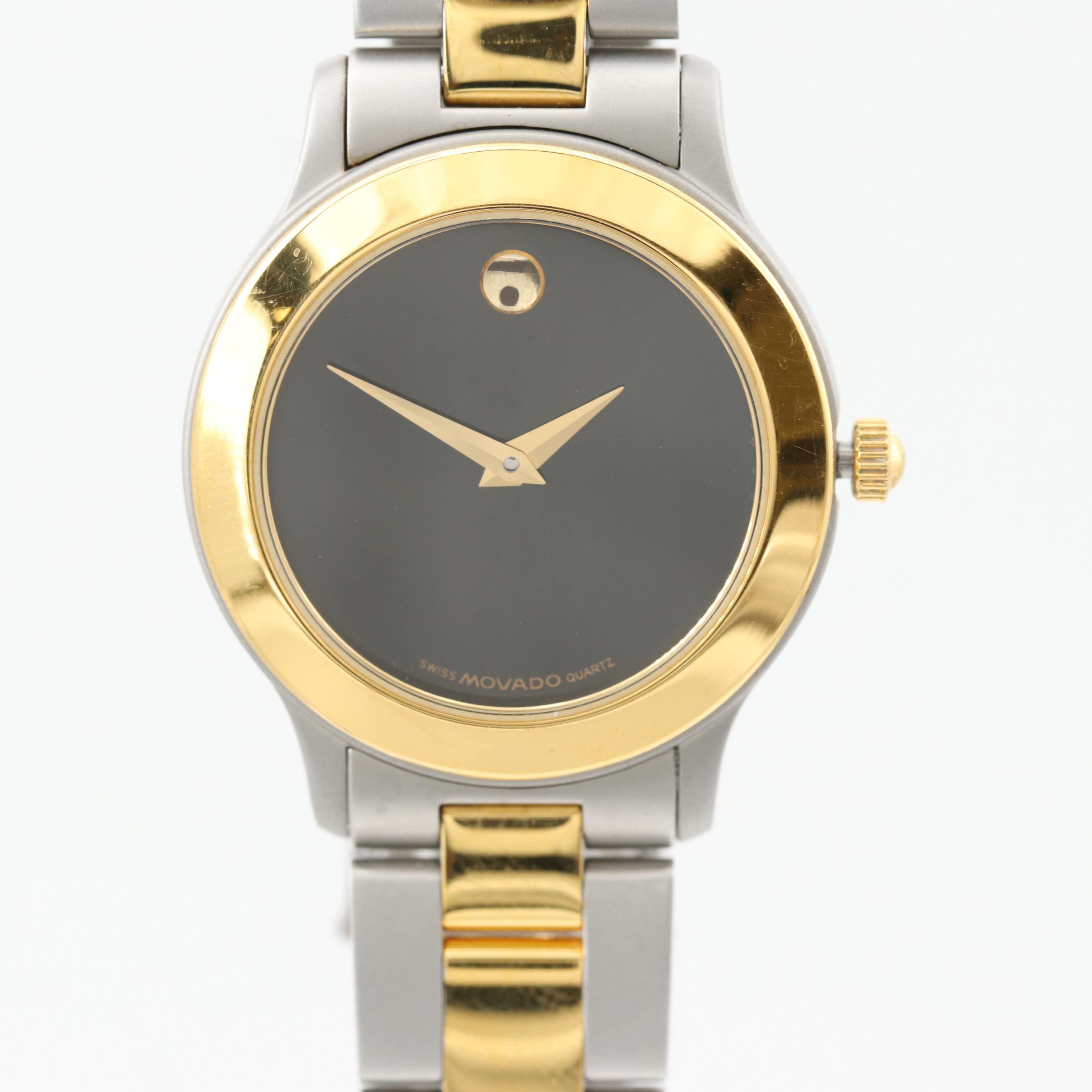 Movado Junior Sport Museum Two Tone Quartz Watch