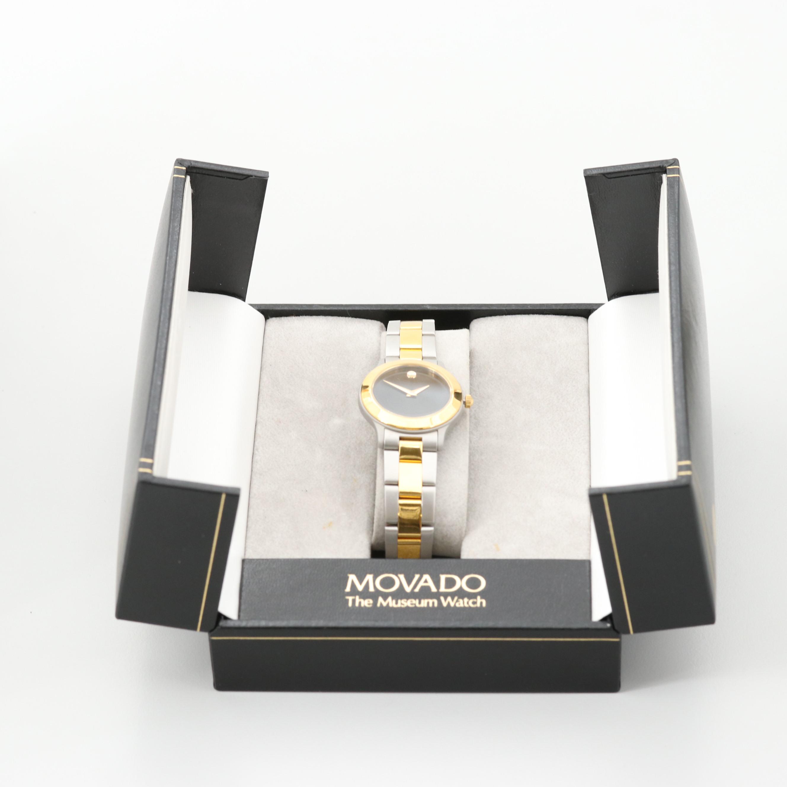 Movado Junior Sport Museum Two Tone Quartz Watch