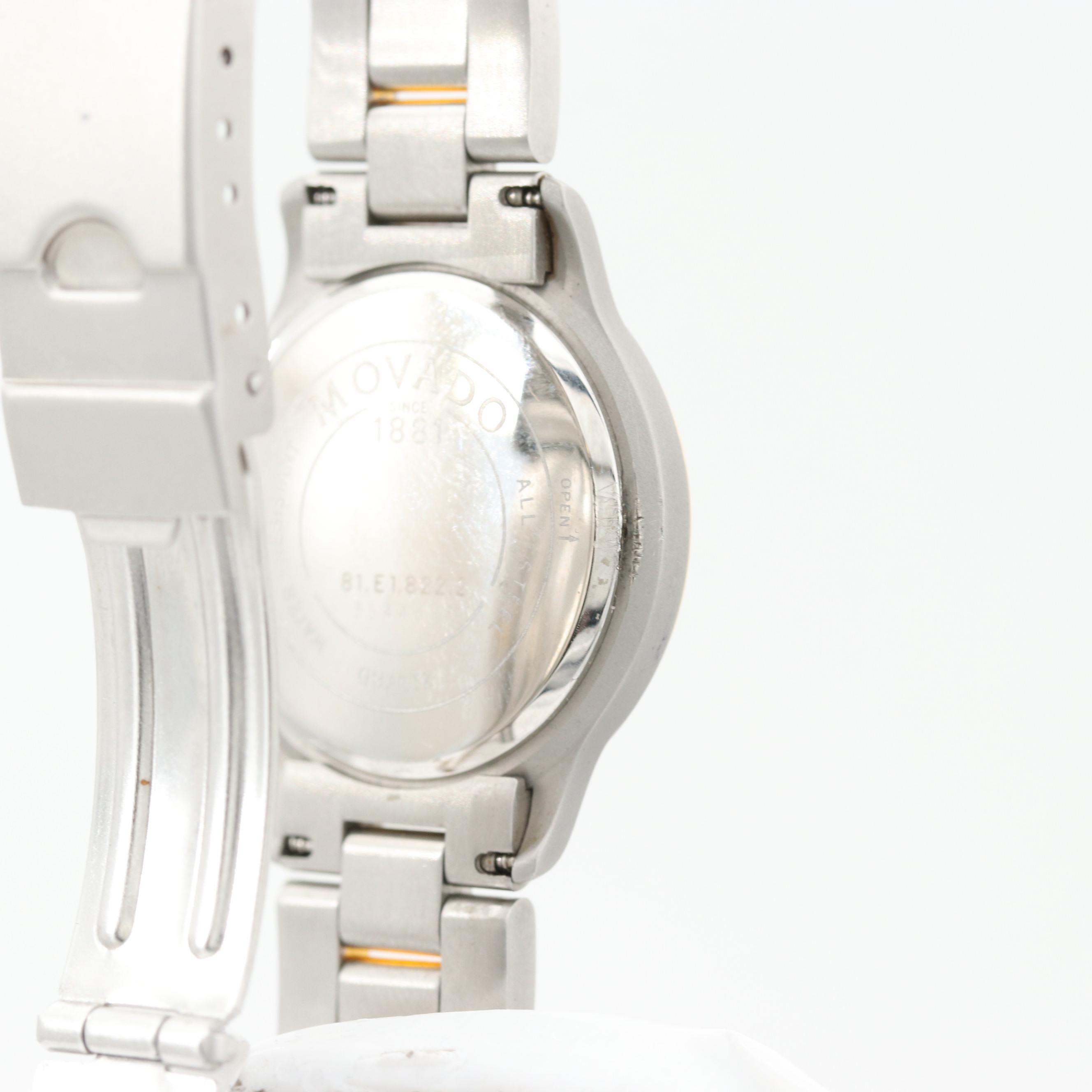 Movado Junior Sport Museum Two Tone Quartz Watch