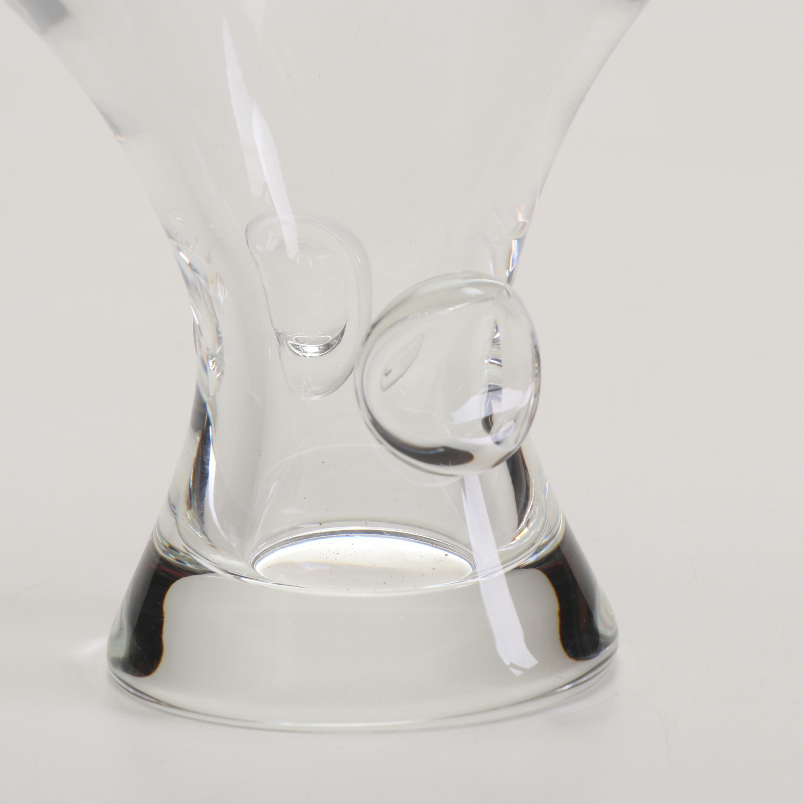 Steuben Art Glass Bouquet Vase Designed by George Thompson