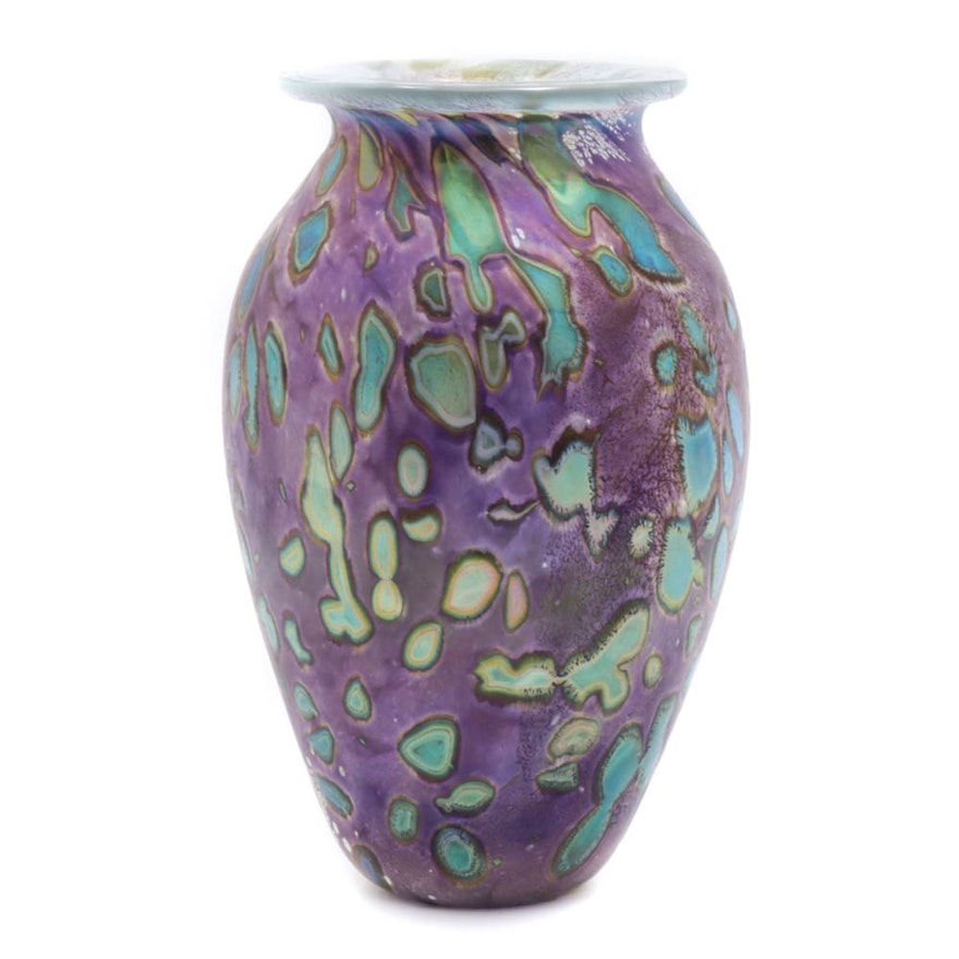 Robert Eickholt Blown Glass Vase
