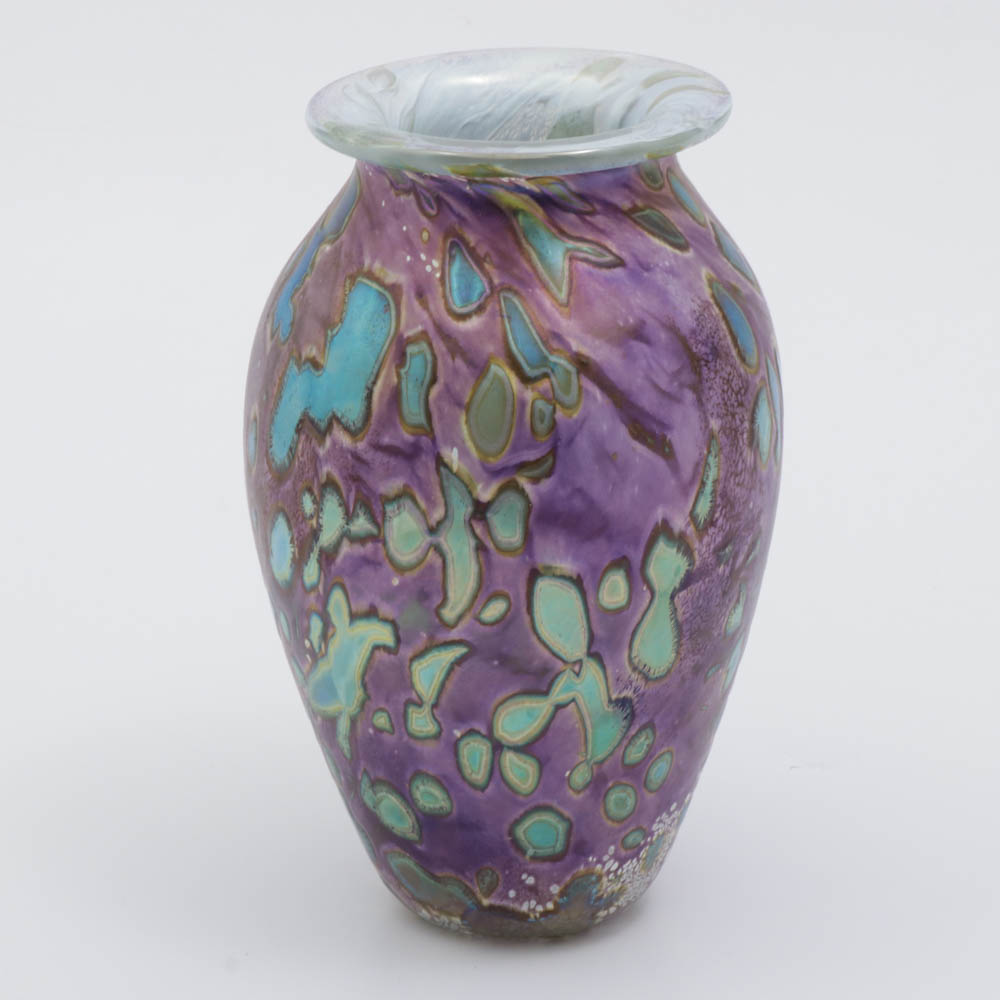 Robert Eickholt Blown Glass Vase
