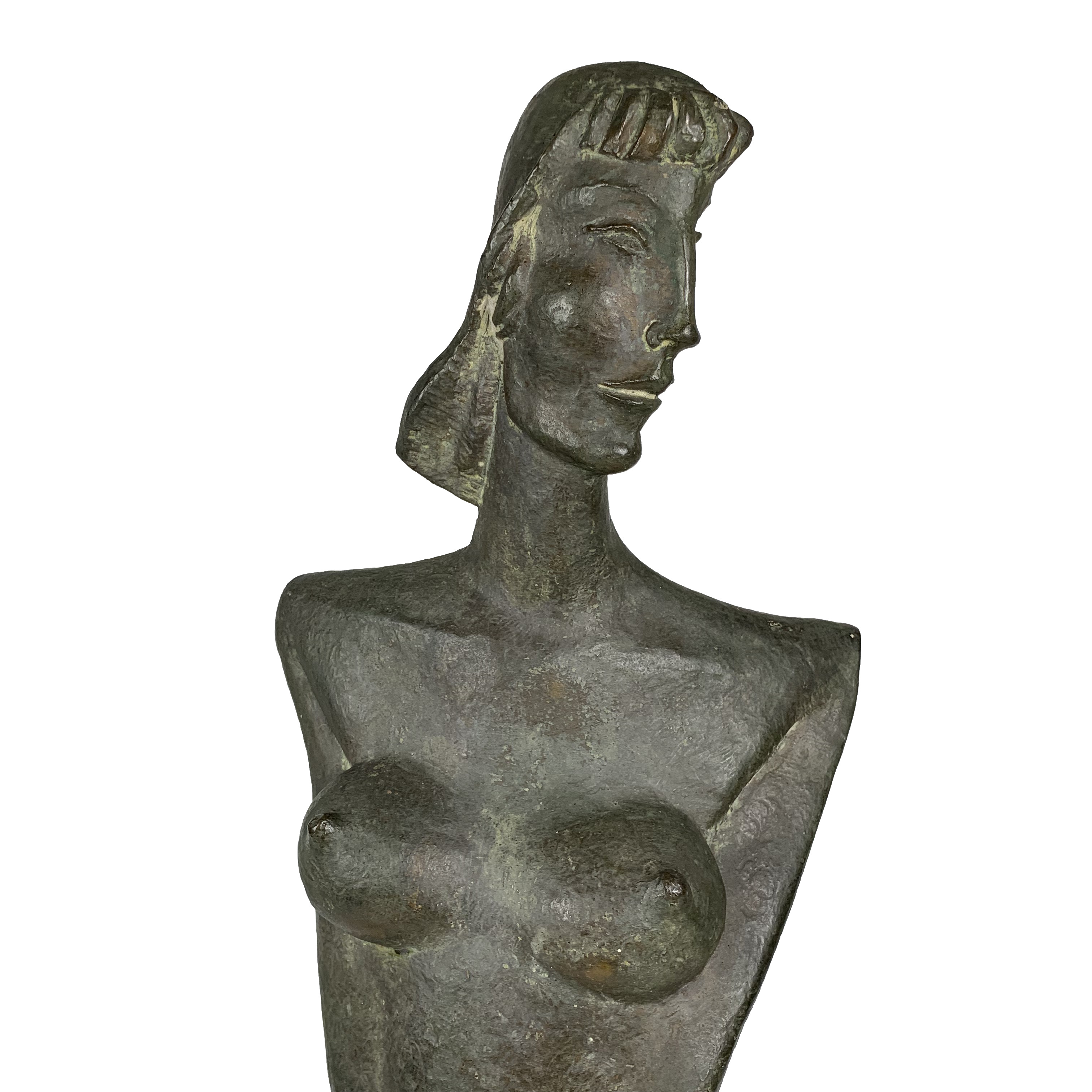 Robert Laurent Bronze Sculpture "Golden Girl (a Female Torso)"